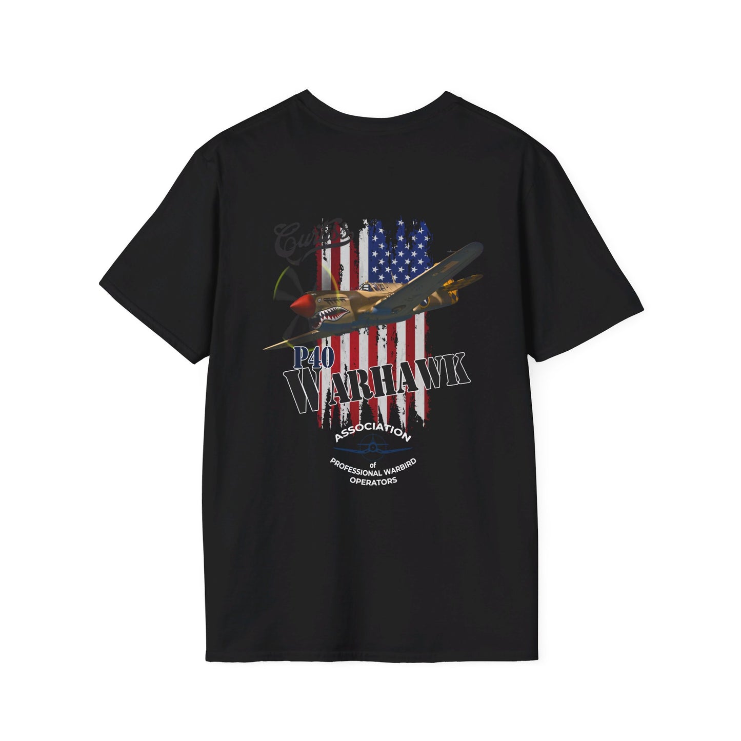 APWO P-40 Warhawk Member T-Shirt Unisex Softstyle T-Shirt