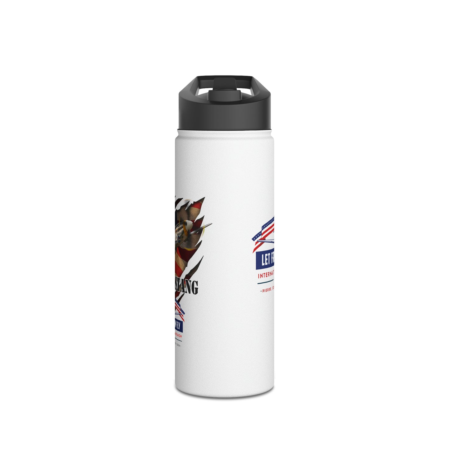 Let Freedom Fly Stainless Steel Water Bottle, Standard Lid