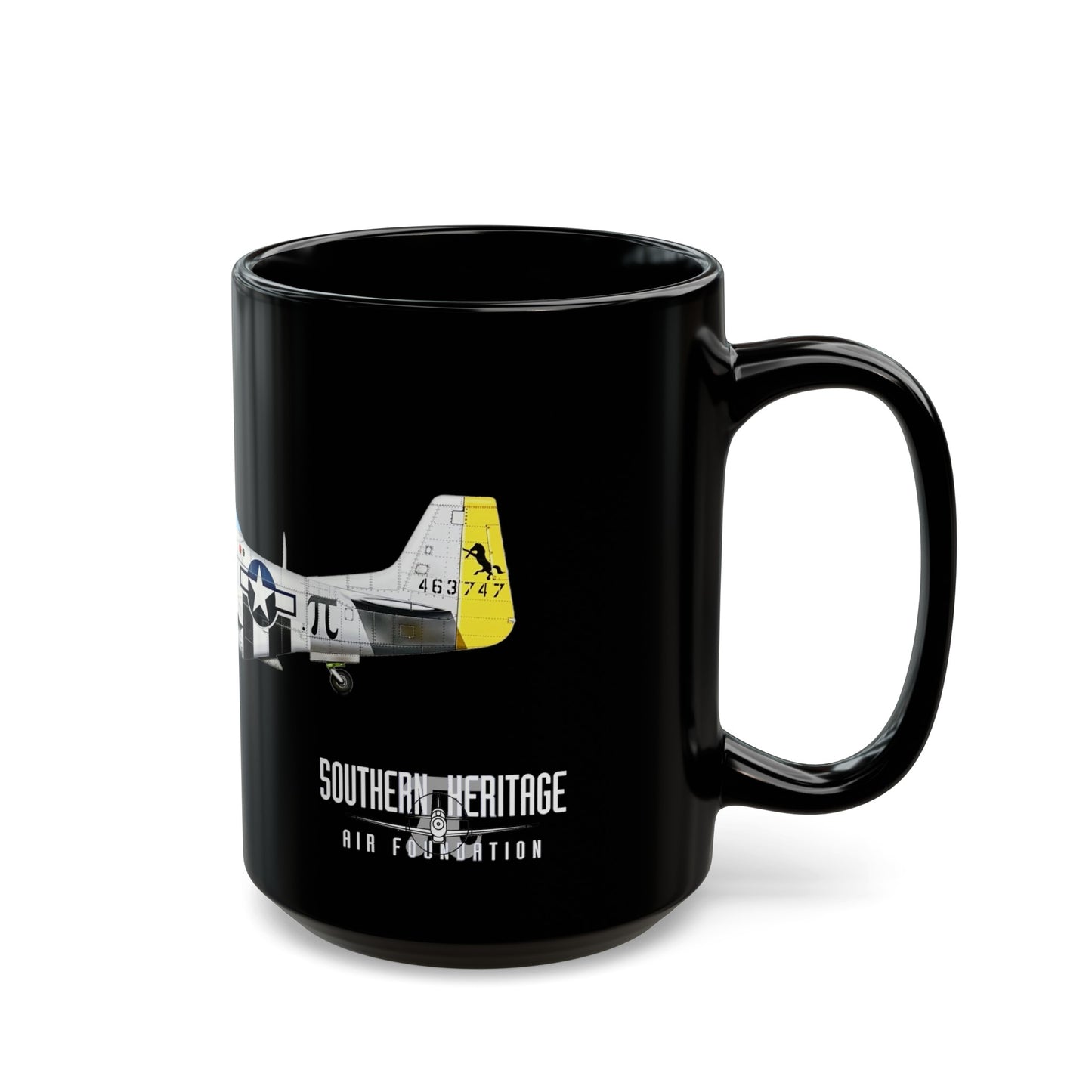 Southern Heritage Aviation Foundation Charlotte's Chariot II P51 Mustang Mug (11oz, 15oz)