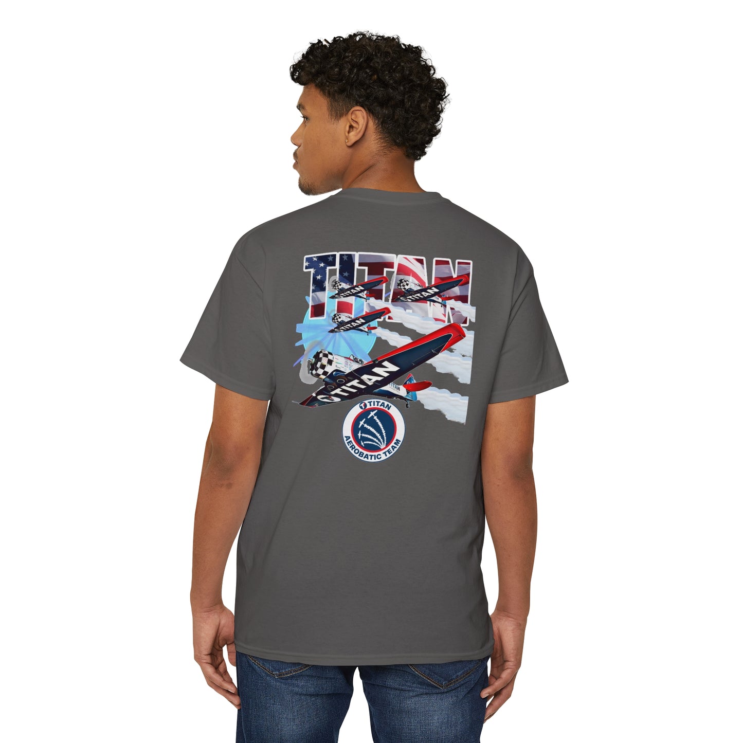 TITAN Aerobatic Team Pocket Tee Unisex Heavy Cotton Pocket Tee