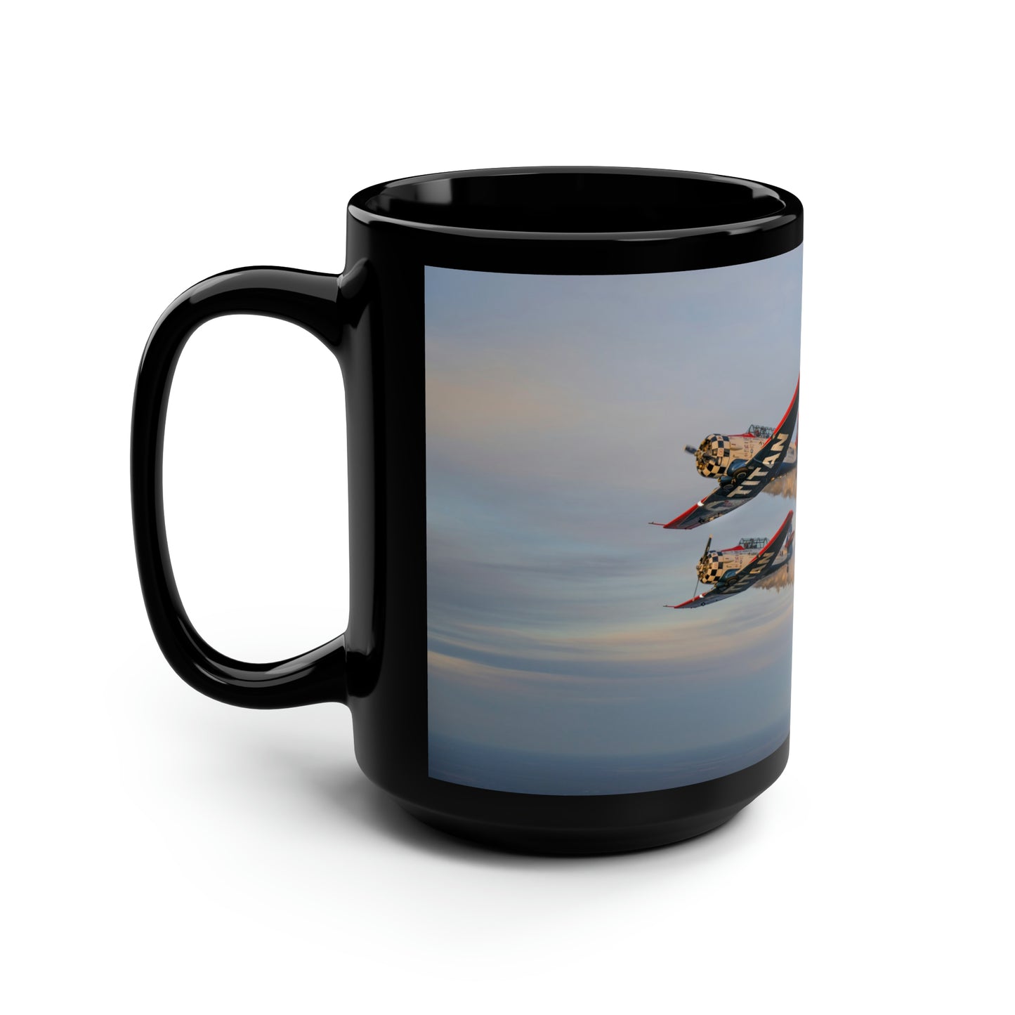 "TITAN Team Rising" Big Black Mug, 15oz