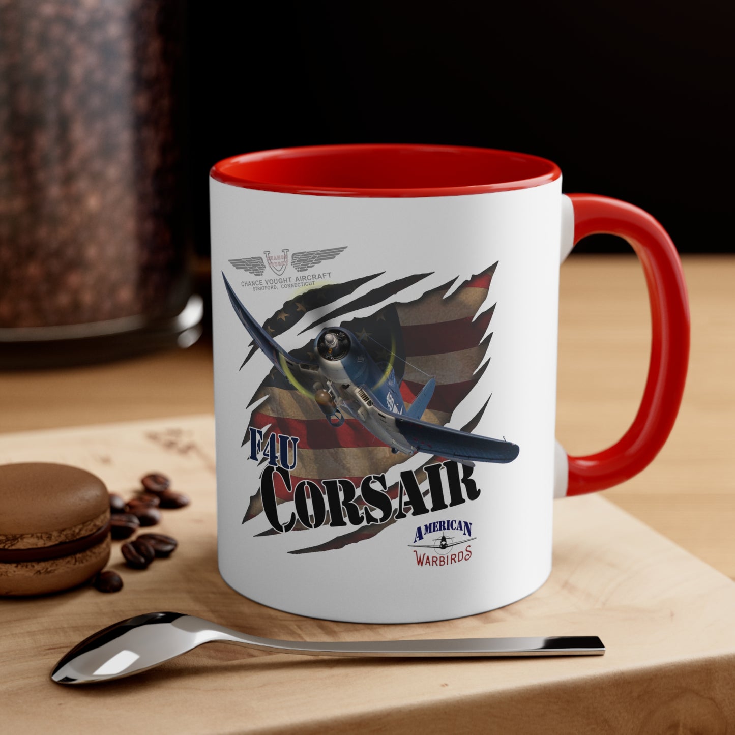 American Warbirds F4U Corsair Accent Coffee Mug, 11oz