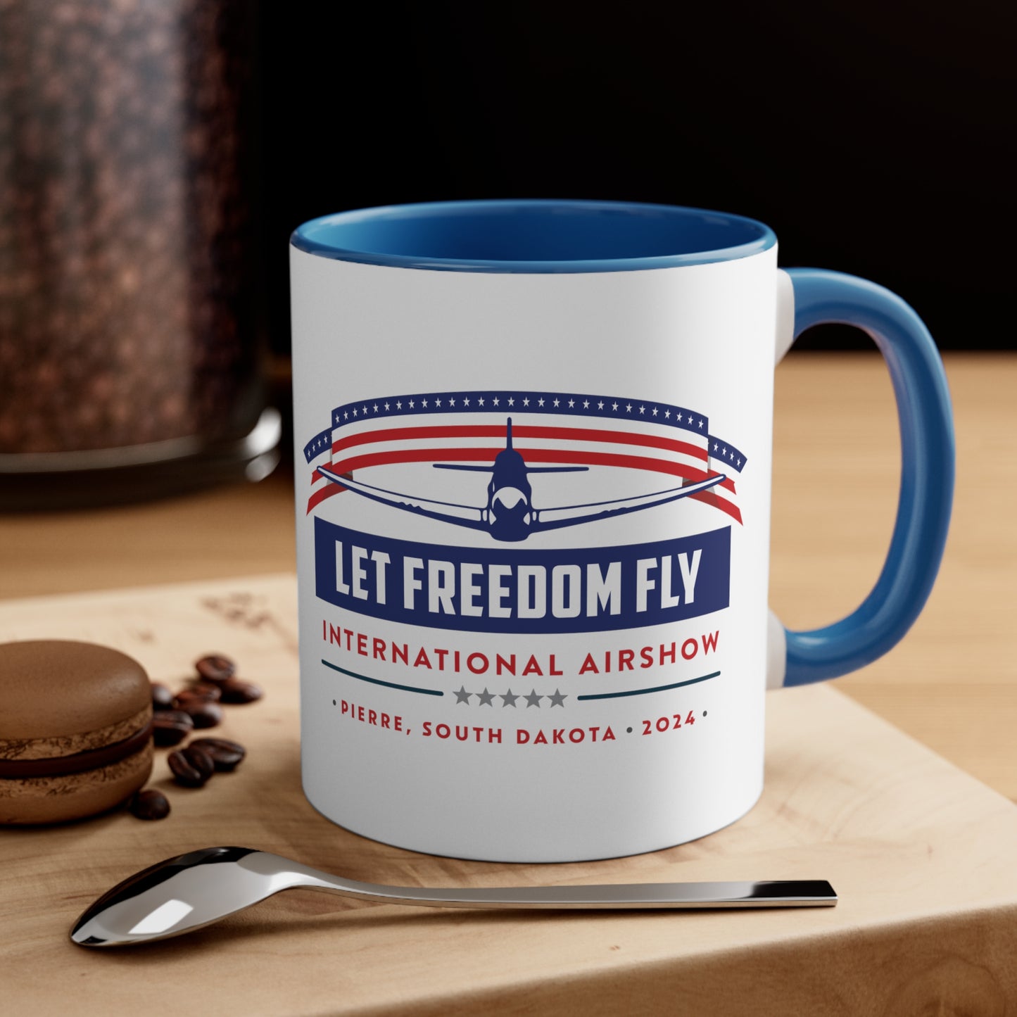 Let Freedom Fly International Airshow Accent Coffee Mug, 11oz
