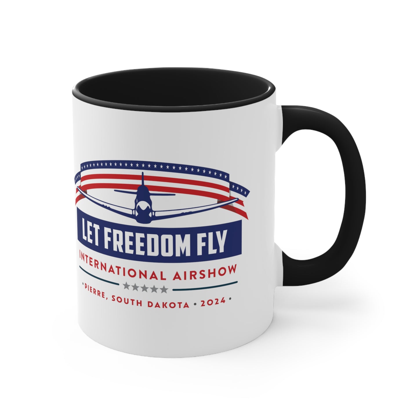 Let Freedom Fly International Airshow Accent Coffee Mug, 11oz
