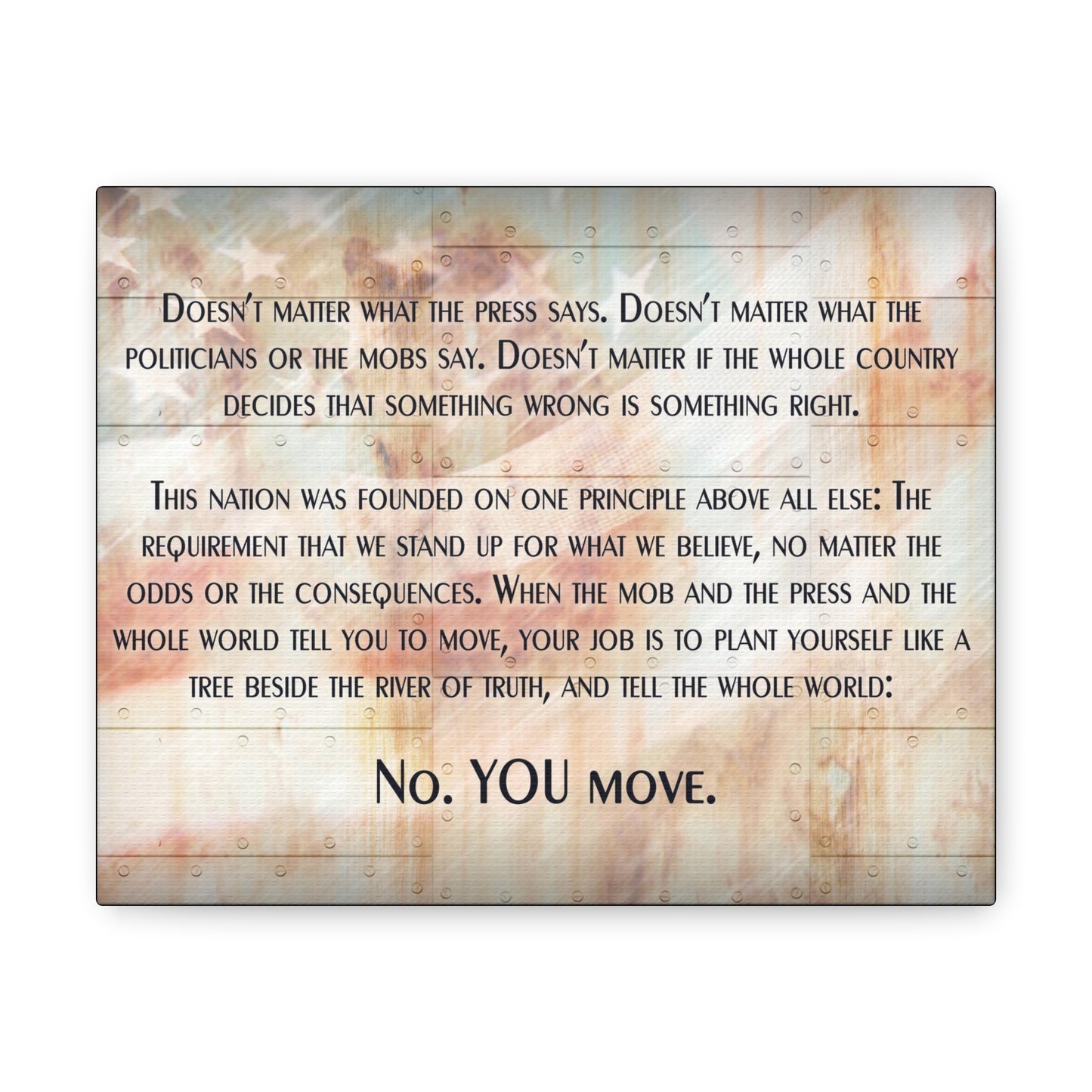 YOU MOVE Canvas Gallery Wrap