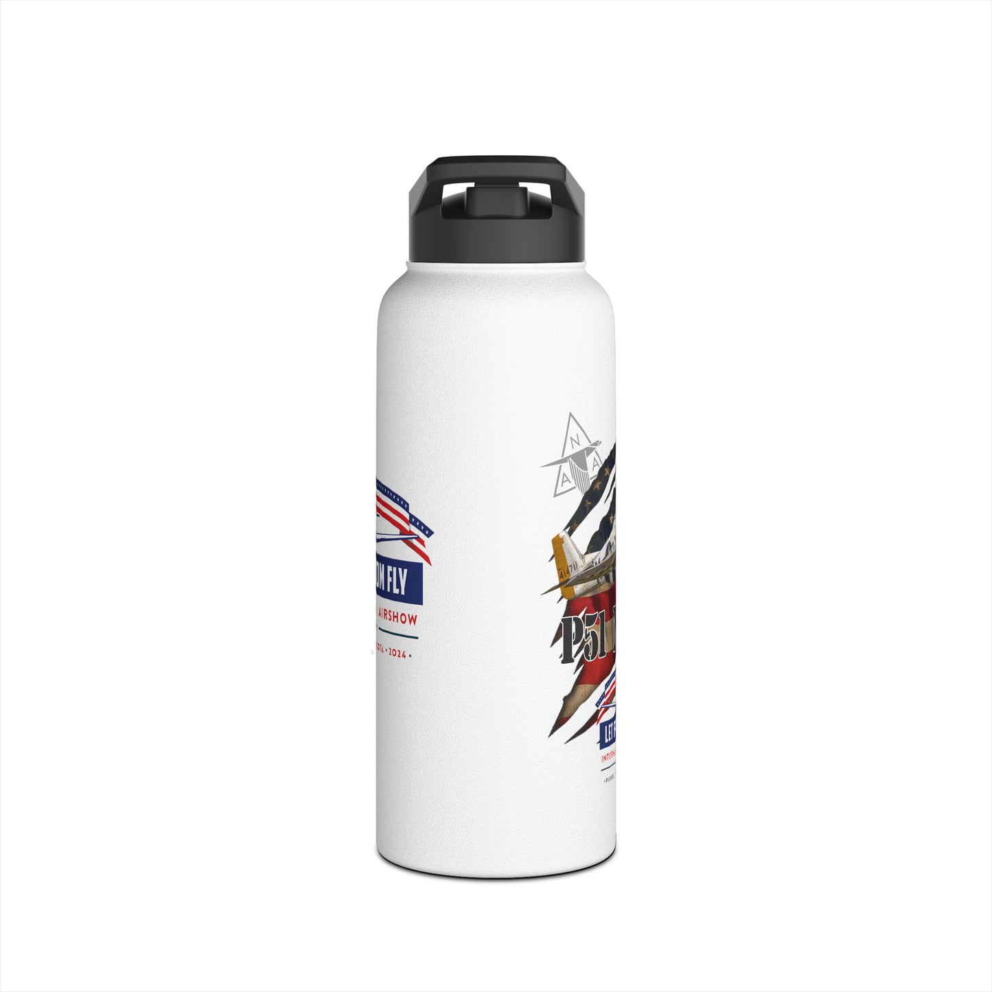 Let Freedom Fly Stainless Steel Water Bottle, Standard Lid