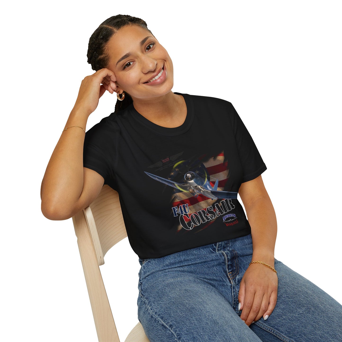 American Warbirds F4U Corsair Unisex Tri-Blend Crew Tee