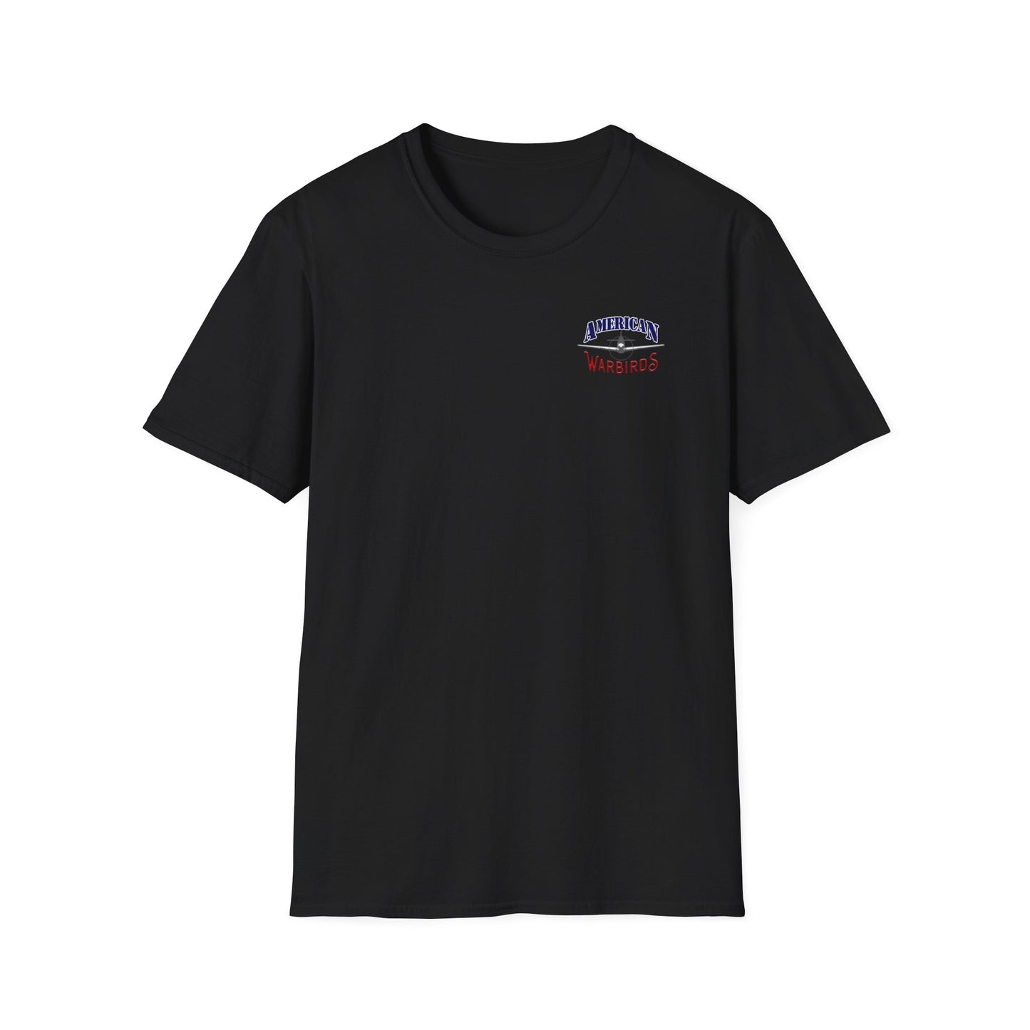 American Warbirds P-40 Warhawk Version 2 T-Shirt Unisex Softstyle T-Shirt