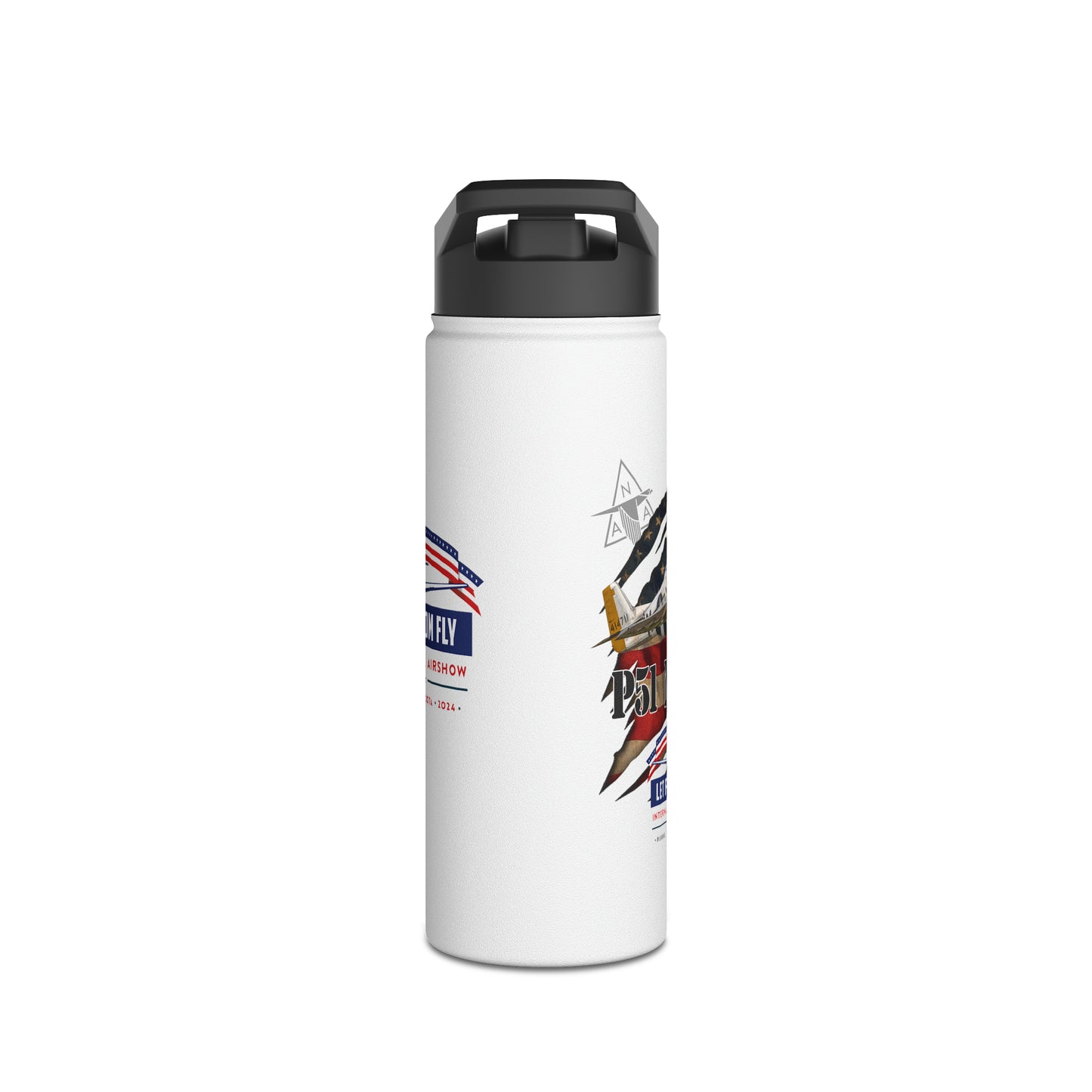 Let Freedom Fly Stainless Steel Water Bottle, Standard Lid