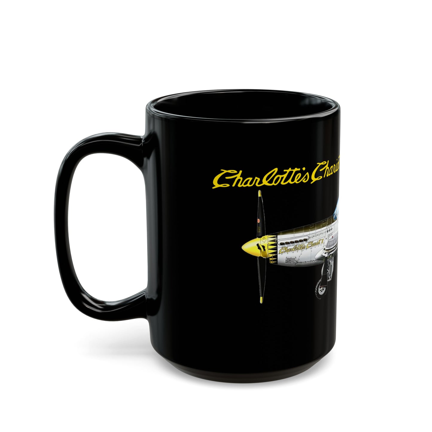 Southern Heritage Aviation Foundation Charlotte's Chariot II P51 Mustang Mug (11oz, 15oz)
