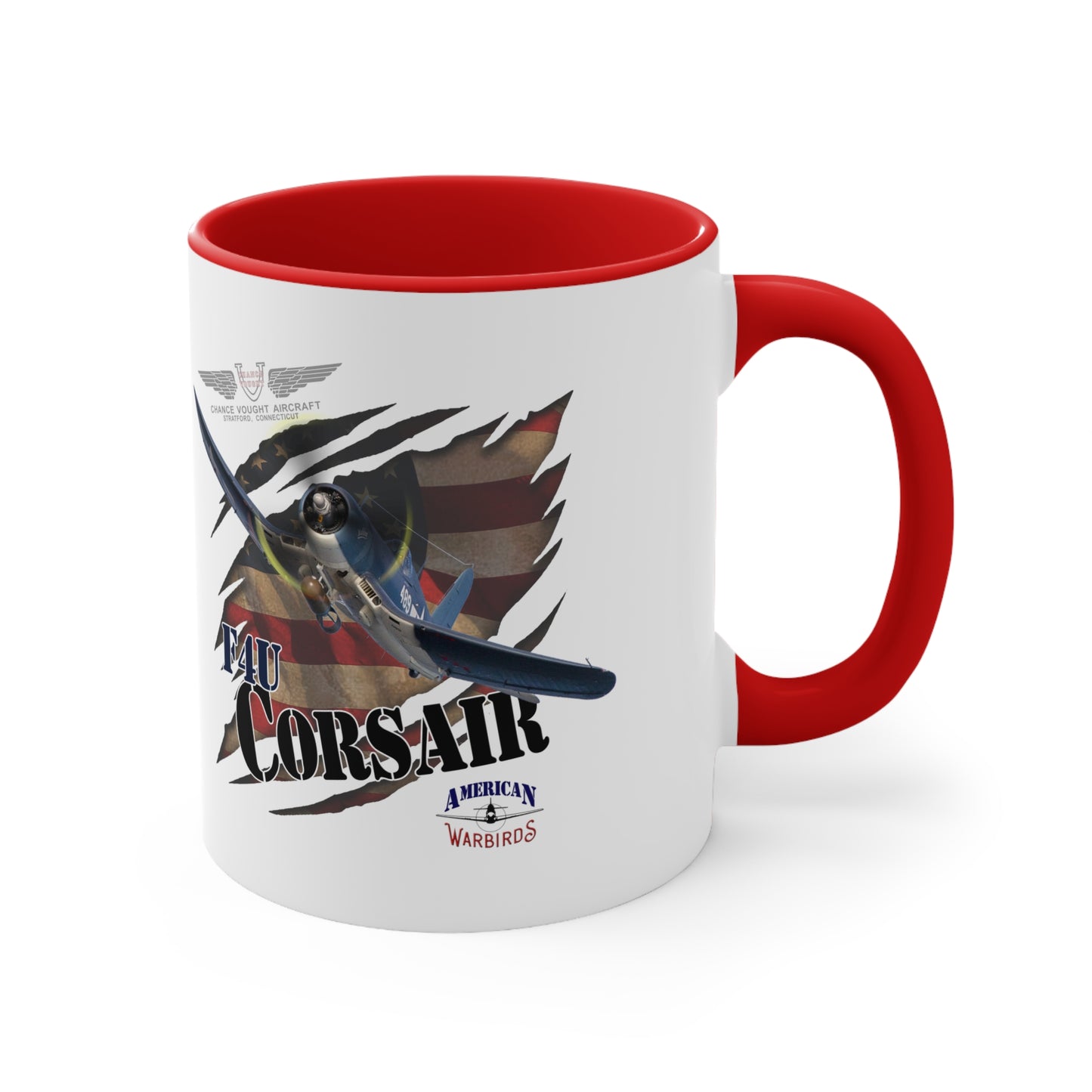 American Warbirds F4U Corsair Accent Coffee Mug, 11oz