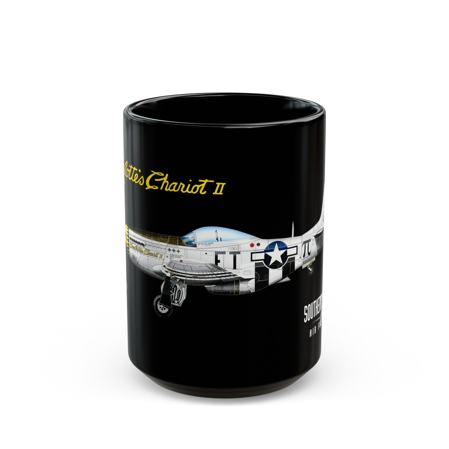 Southern Heritage Aviation Foundation Charlotte's Chariot II P51 Mustang Mug (11oz, 15oz)