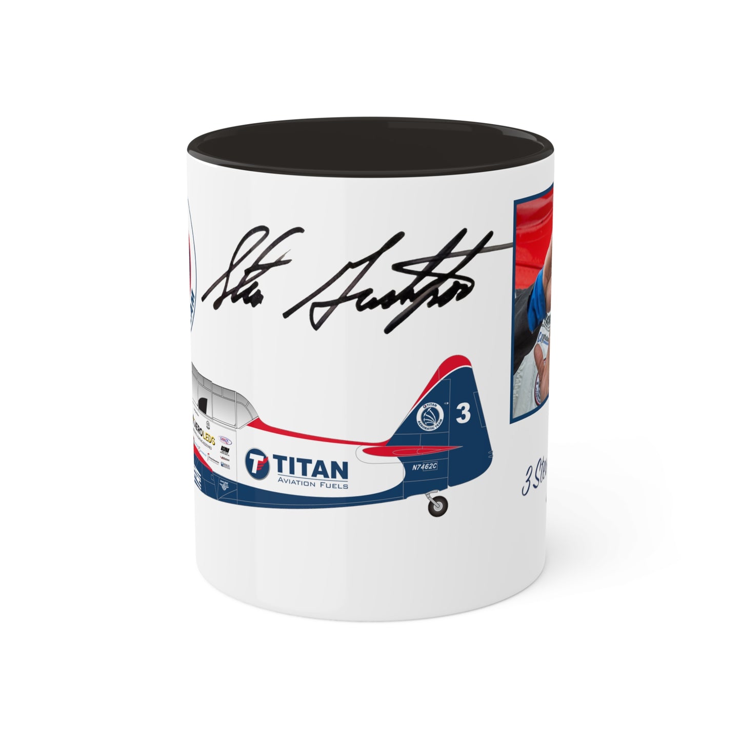 MUG SHOTS #3 - TITAN Aerobatic Team Signature Mug - Steve Gustafson, 11oz