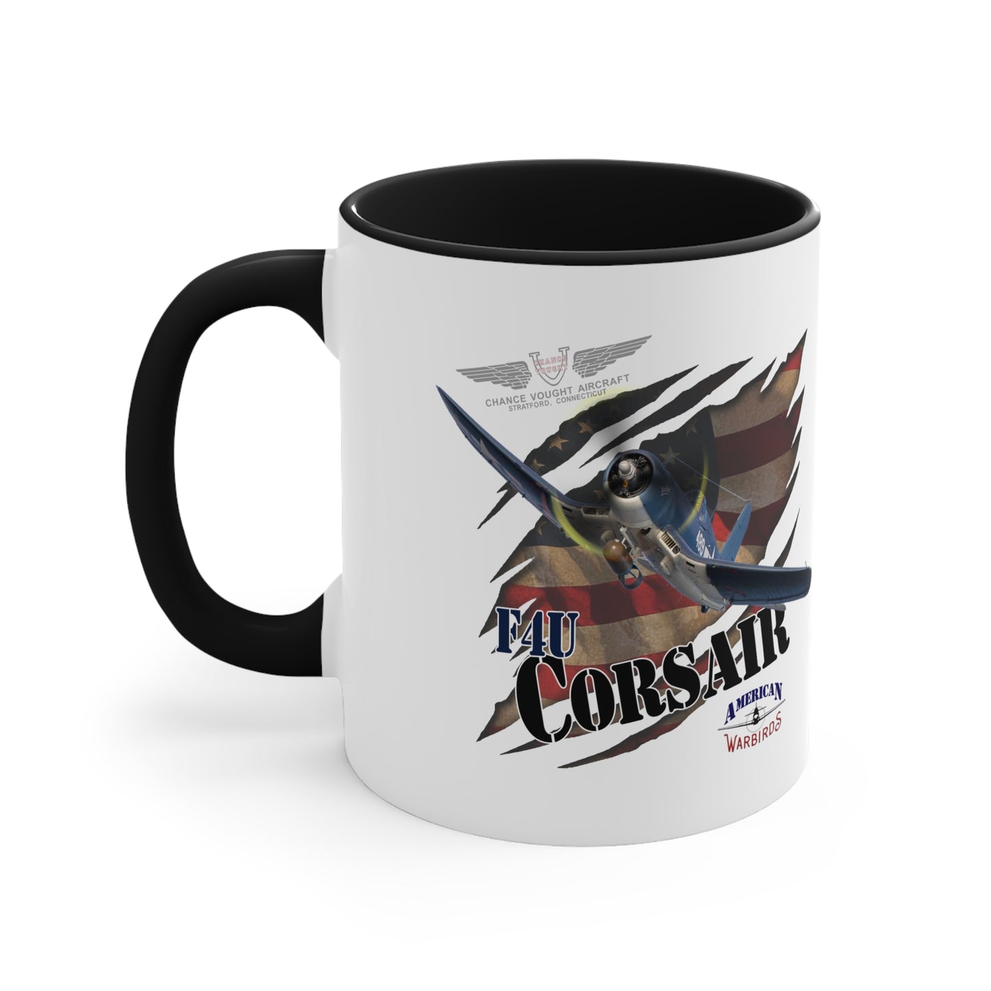 American Warbirds F4U Corsair Accent Coffee Mug, 11oz
