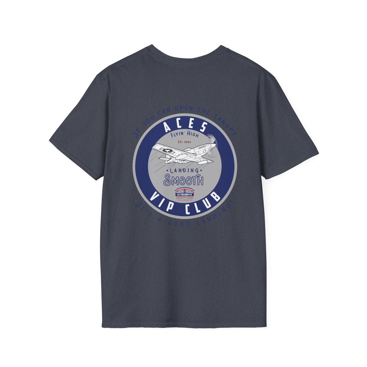 Let Freedom Fly ACES CLUB T-Shirt Unisex Softstyle T-Shirt