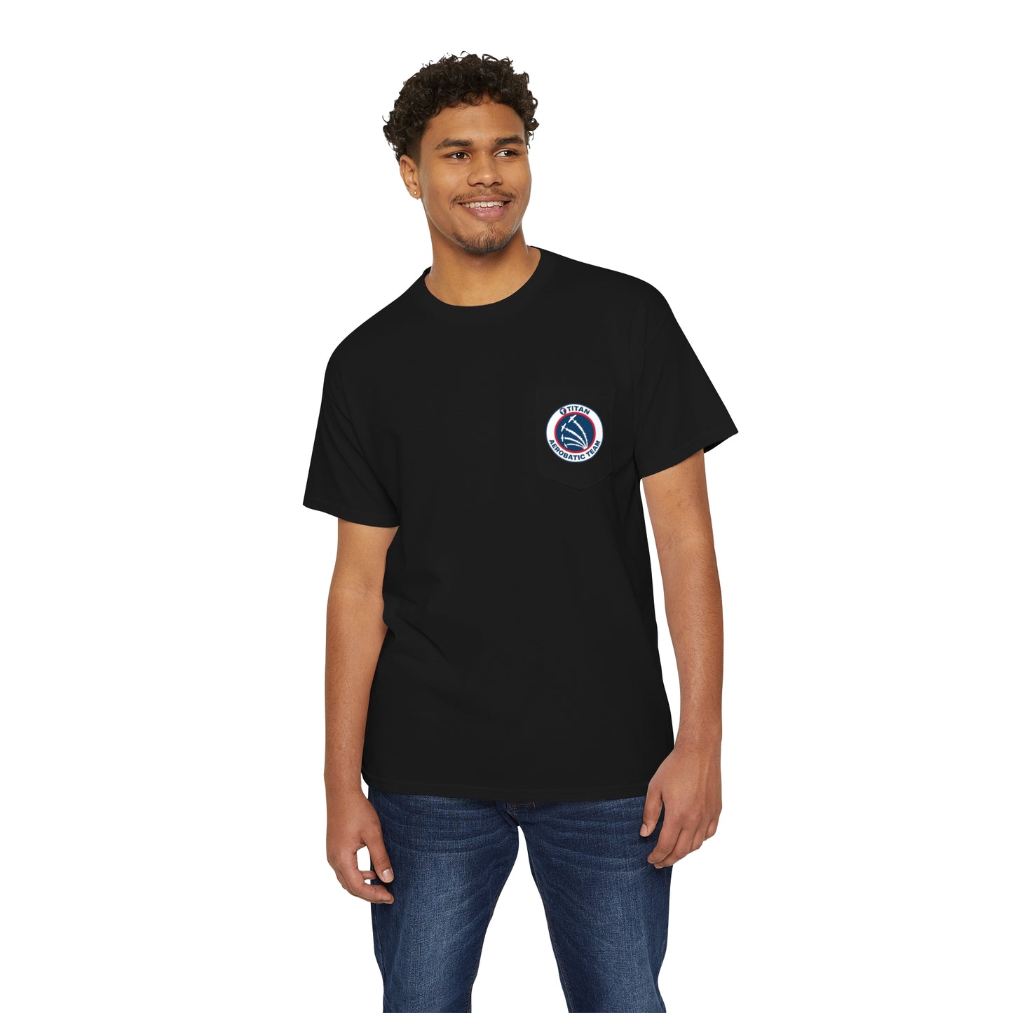 TITAN Aerobatic Team Pocket Tee Unisex Heavy Cotton Pocket Tee
