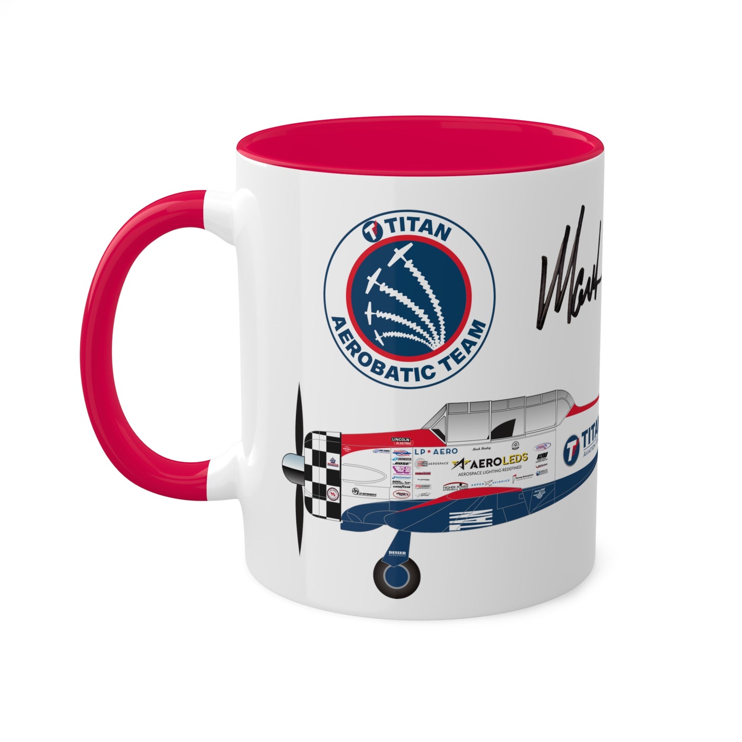 MUG SHOTS #1 - TITAN Aerobatic Team Signature Mug - Mark Henley, 11oz
