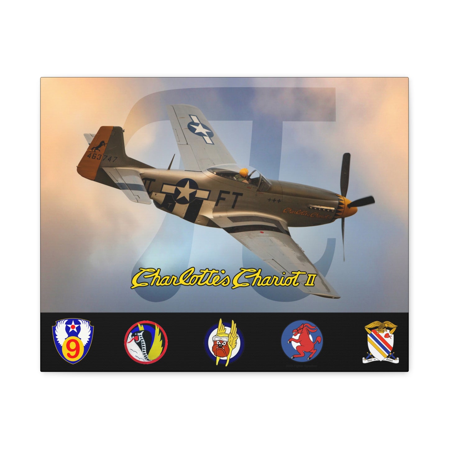 Southern Heritage Aviation Foundation Charlotte's Chariot II Canvas Gallery Wrap