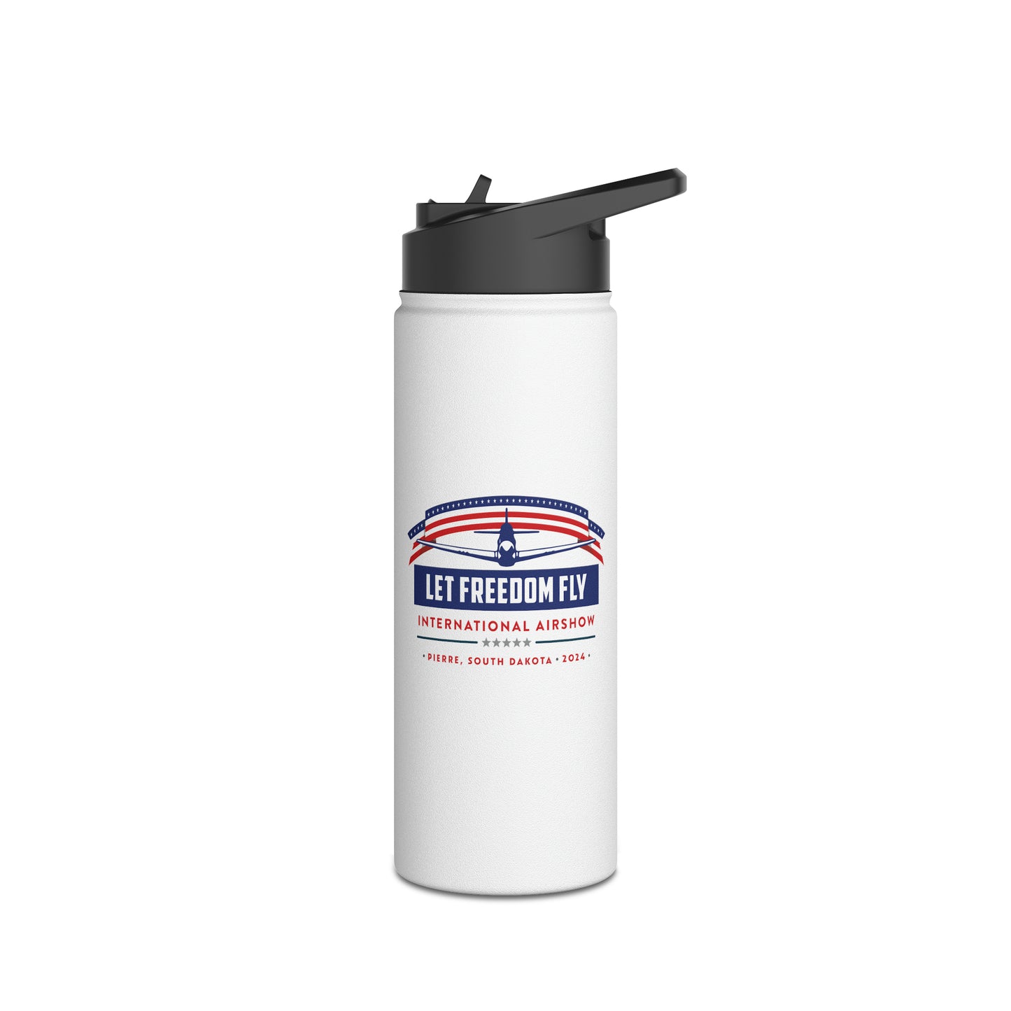 Let Freedom Fly Stainless Steel Water Bottle, Standard Lid