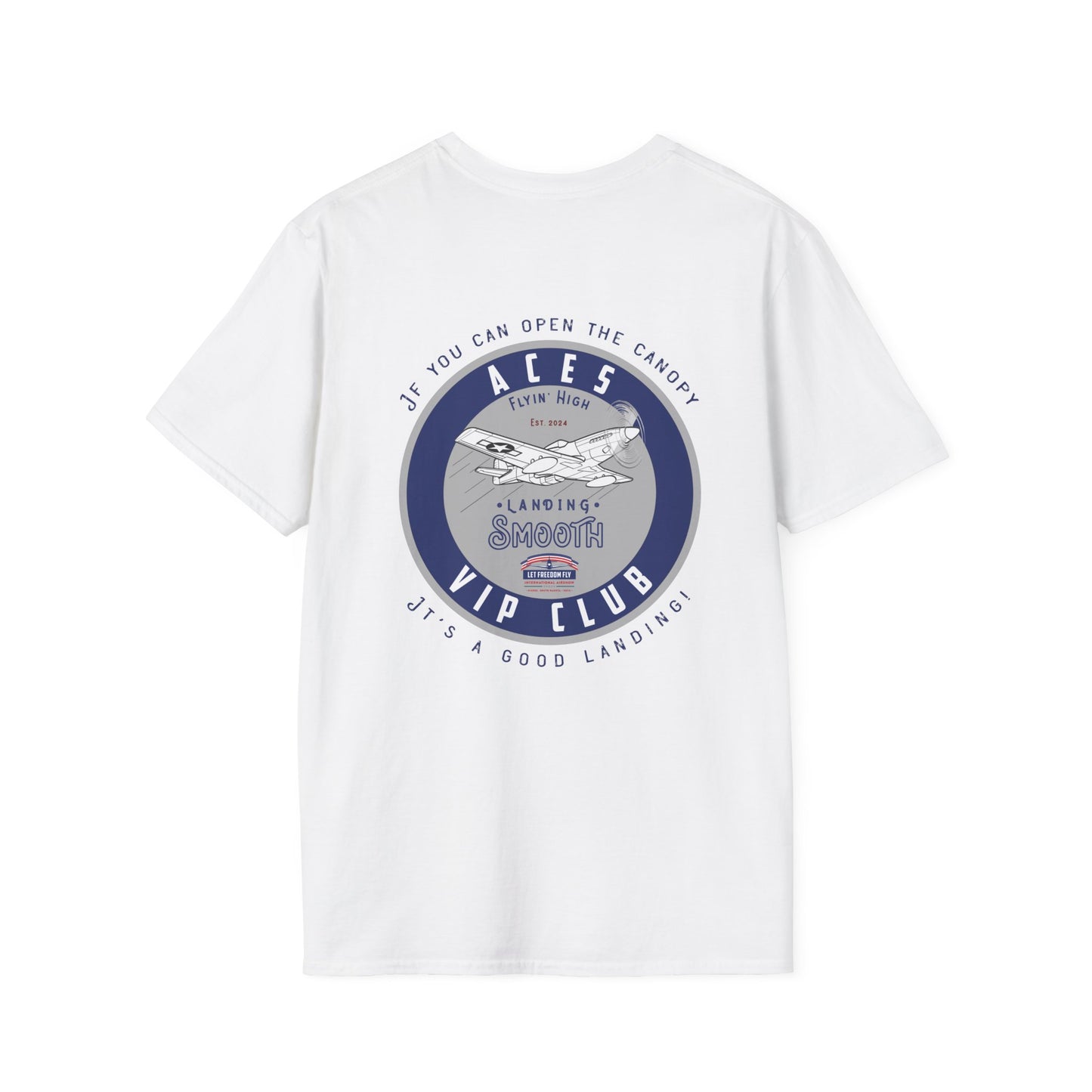 Let Freedom Fly ACES CLUB T-Shirt Unisex Softstyle T-Shirt