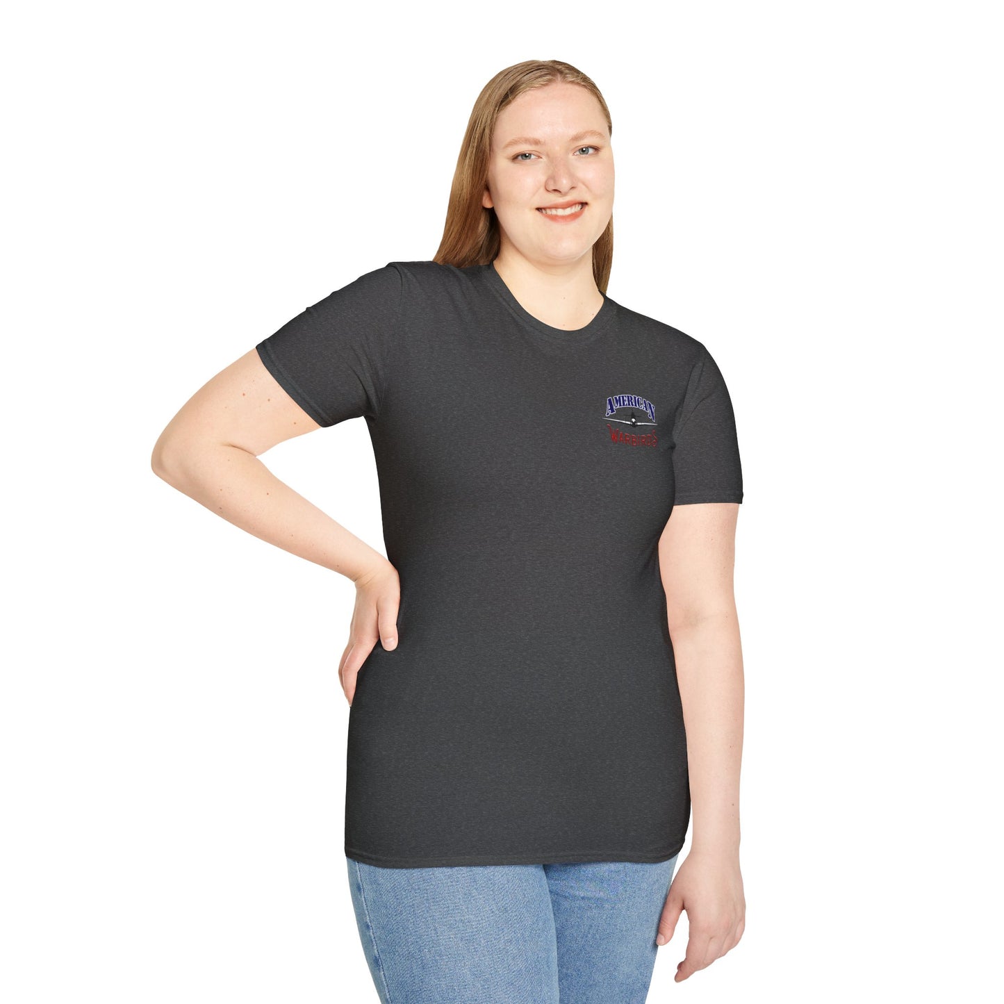 American Warbirds P-40 Warhawk Version 2 T-Shirt Unisex Softstyle T-Shirt