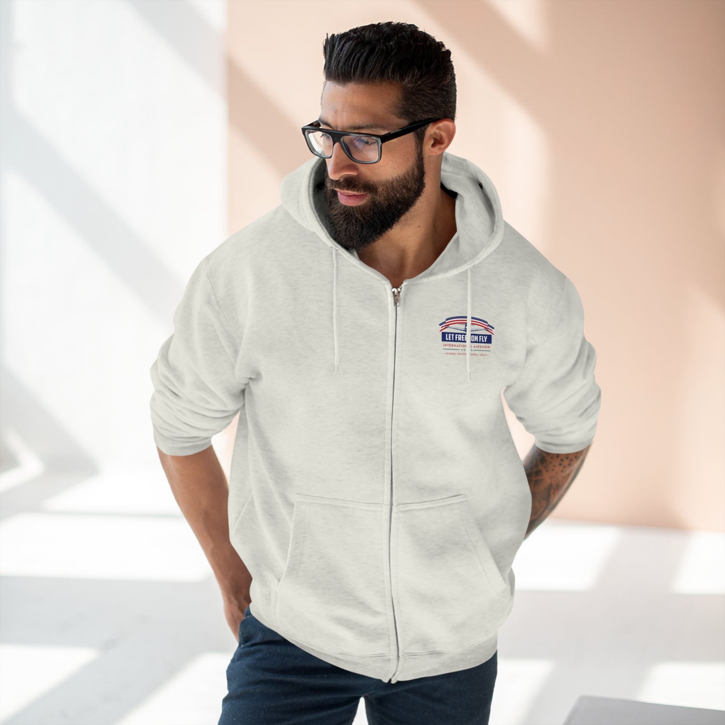 Let Freedom Fly International Airshow Unisex Zip Hoodie