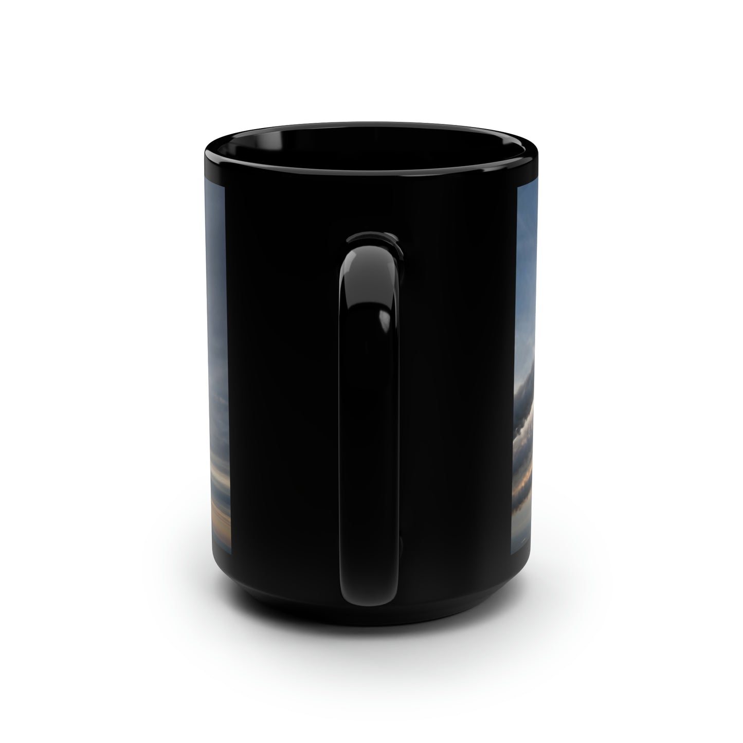 TITAN Team at Sunset Big Black Mug, 15oz