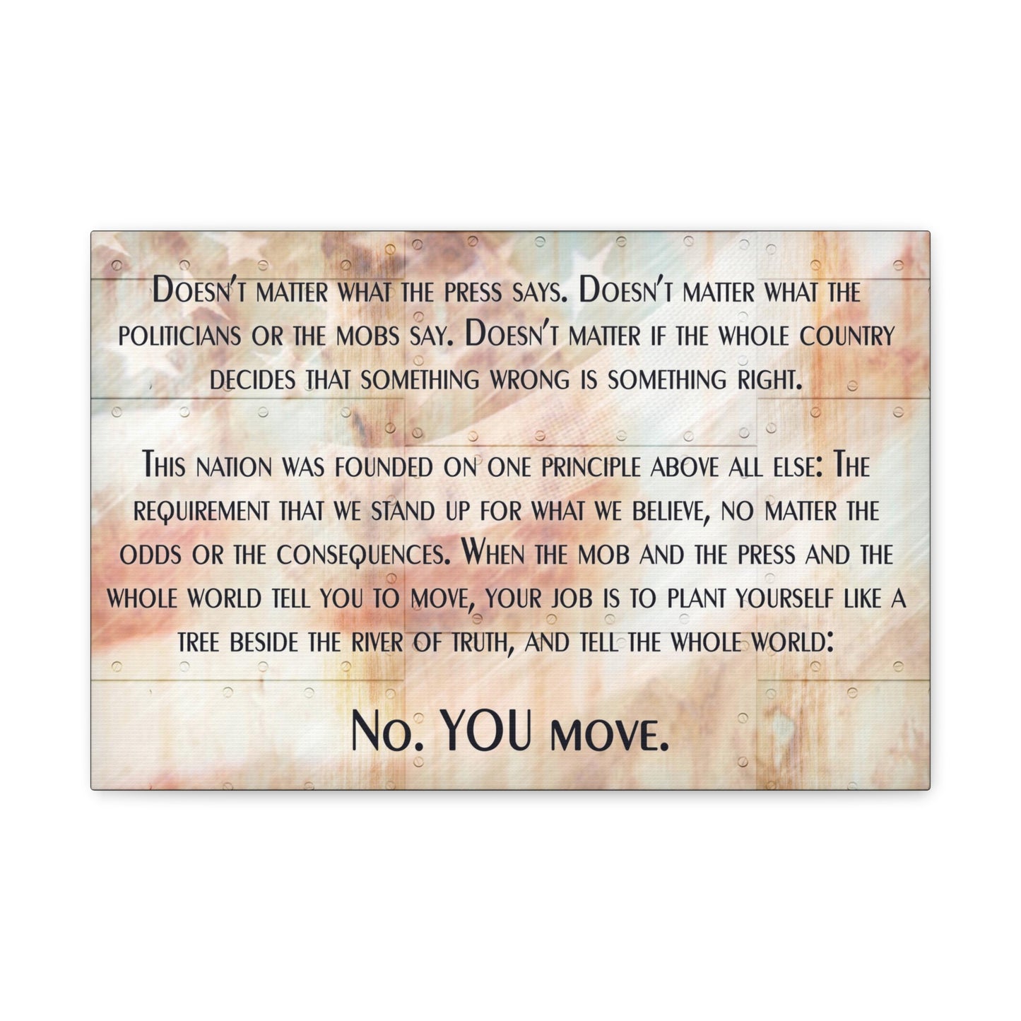 YOU MOVE Canvas Gallery Wrap