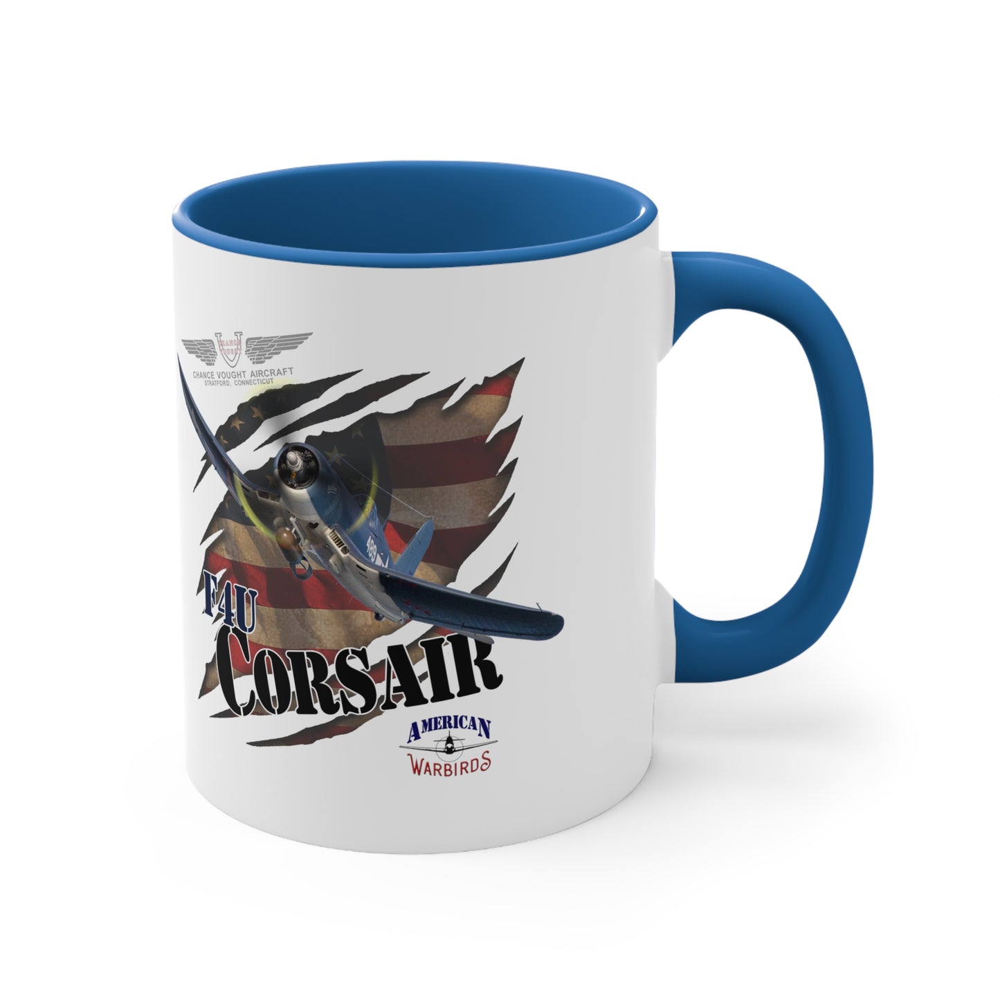 American Warbirds F4U Corsair Accent Coffee Mug, 11oz