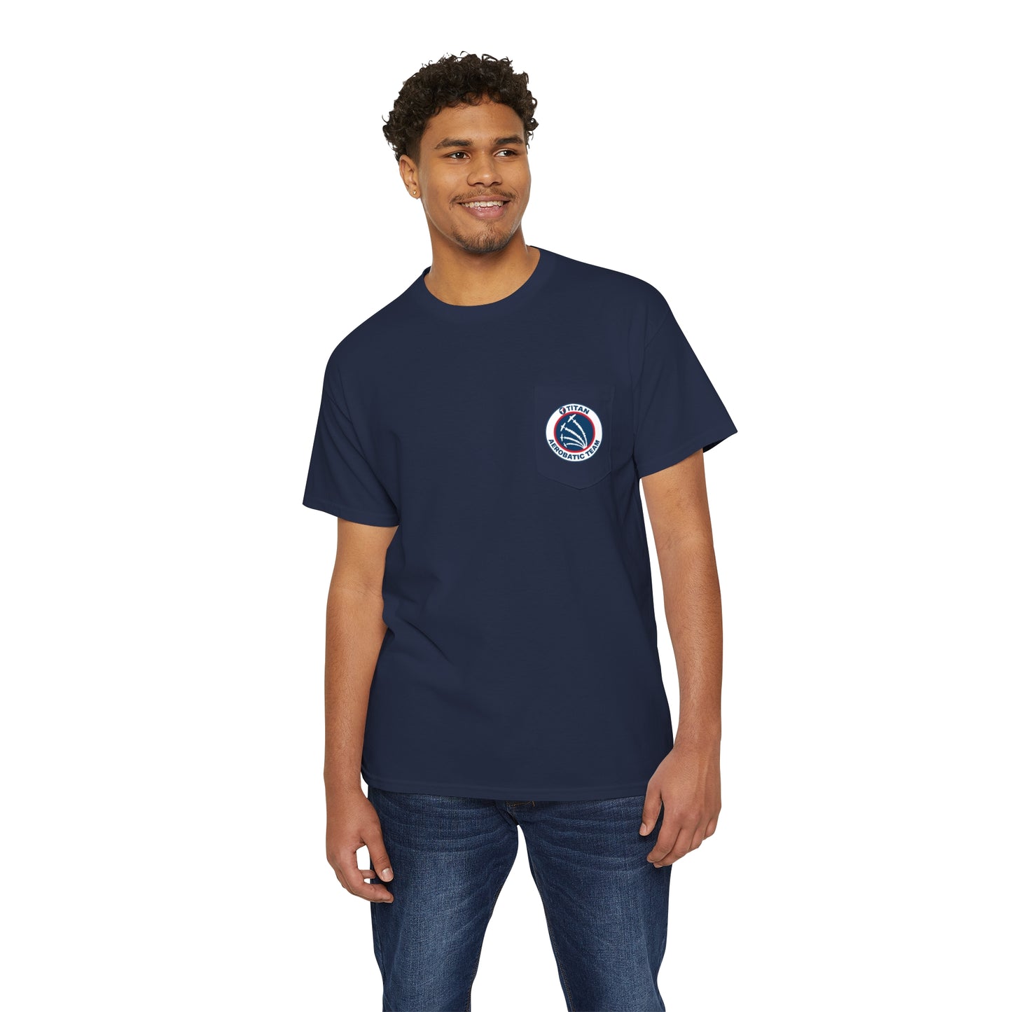 TITAN Aerobatic Team Pocket Tee Unisex Heavy Cotton Pocket Tee
