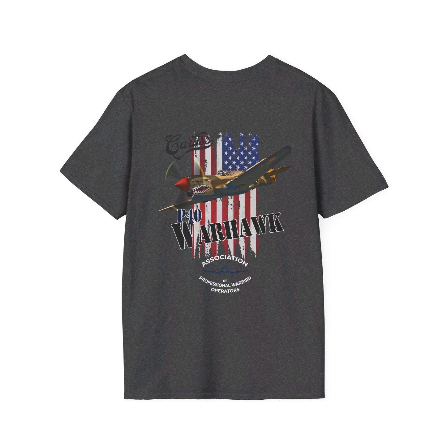 APWO P-40 Warhawk Member T-Shirt Unisex Softstyle T-Shirt