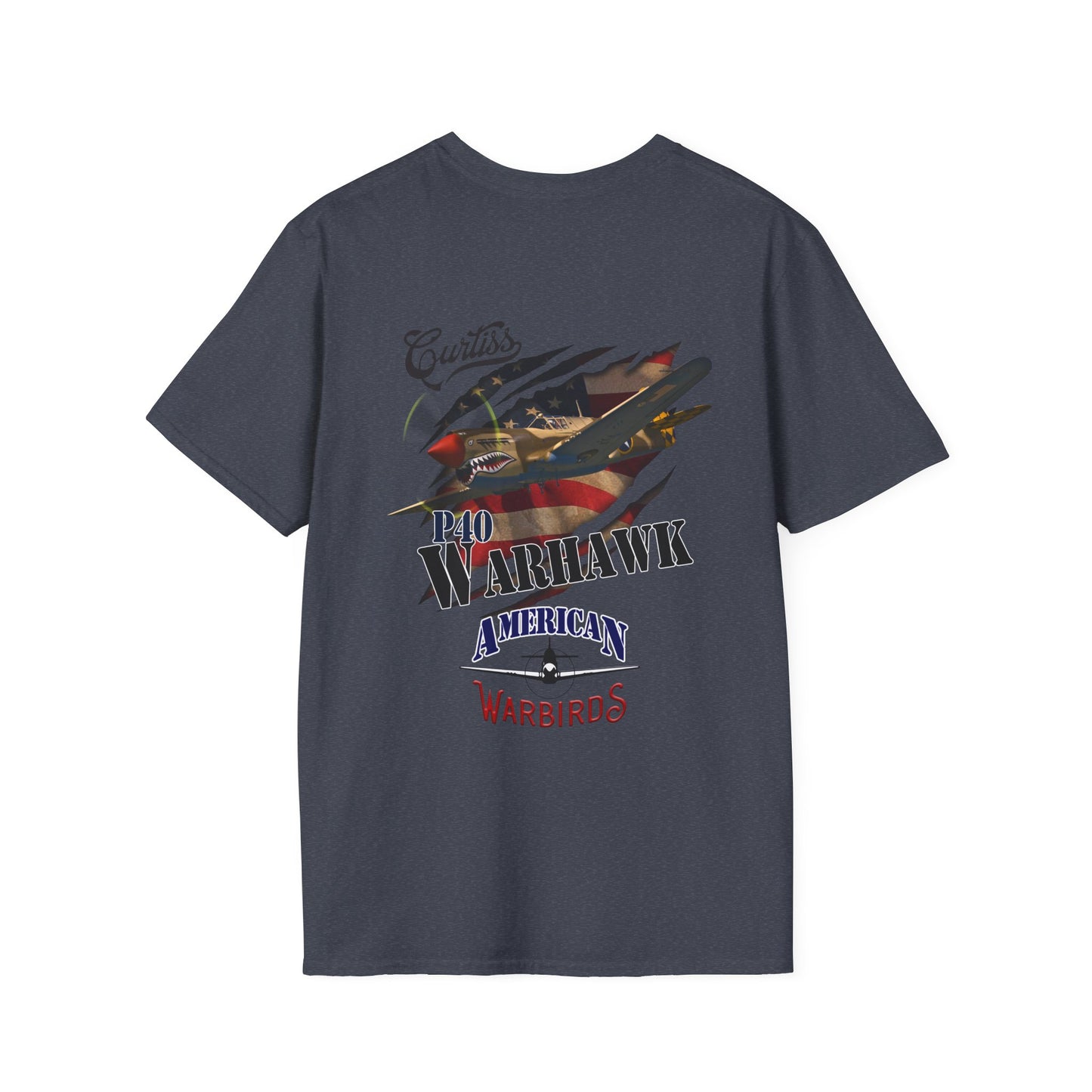 American Warbirds P-40 Warhawk T-Shirt Unisex Softstyle T-Shirt