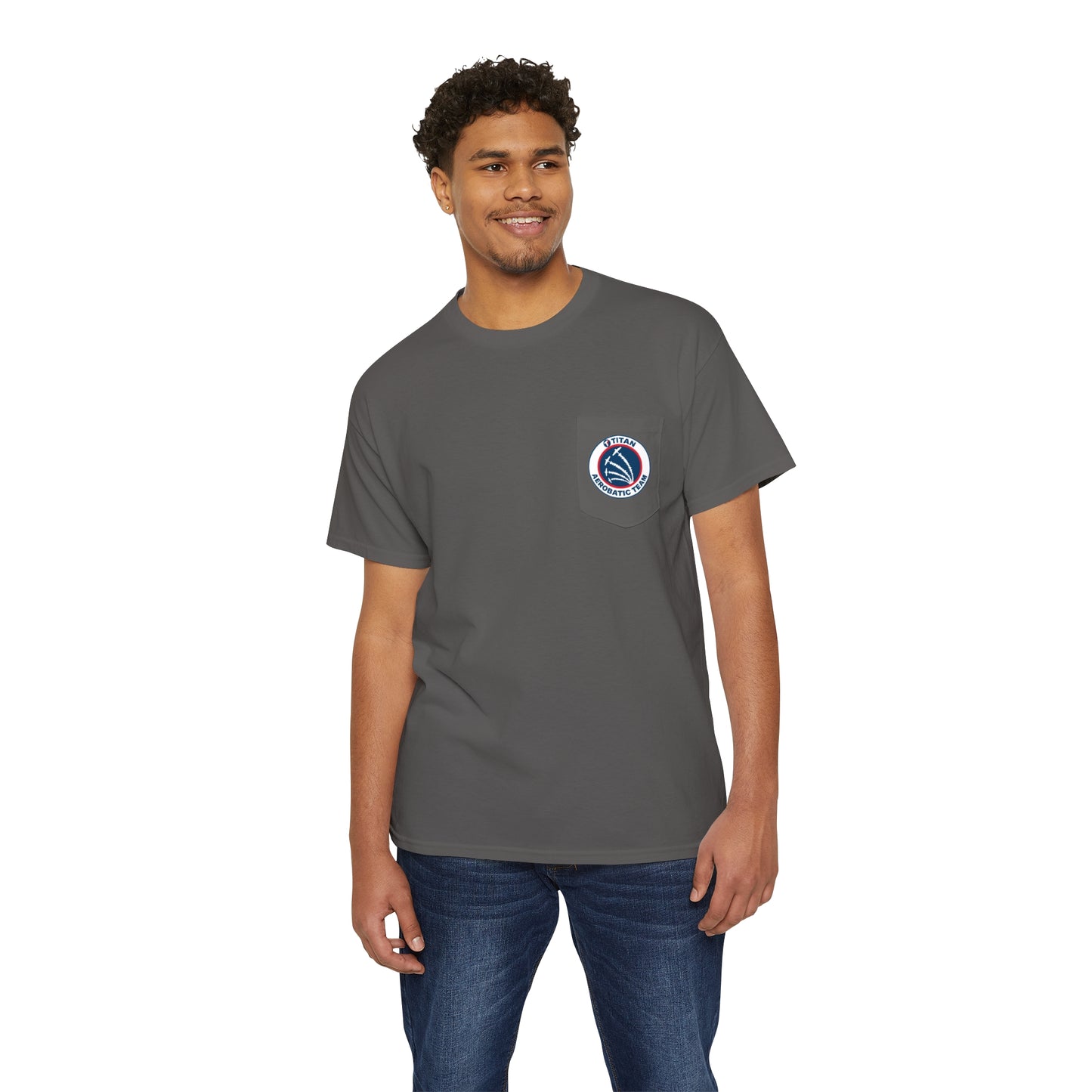 TITAN Aerobatic Team Pocket Tee Unisex Heavy Cotton Pocket Tee