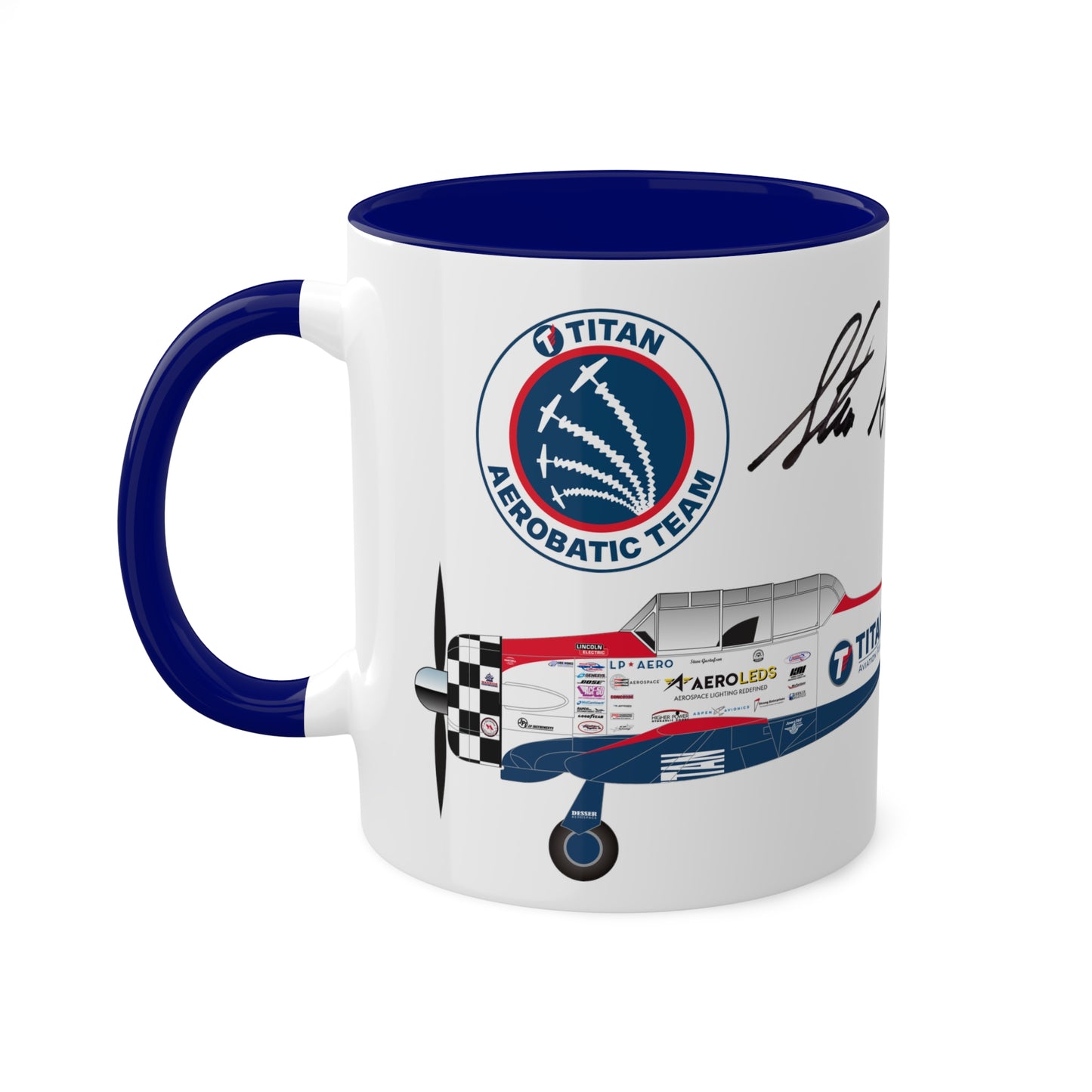 MUG SHOTS #3 - TITAN Aerobatic Team Signature Mug - Steve Gustafson, 11oz