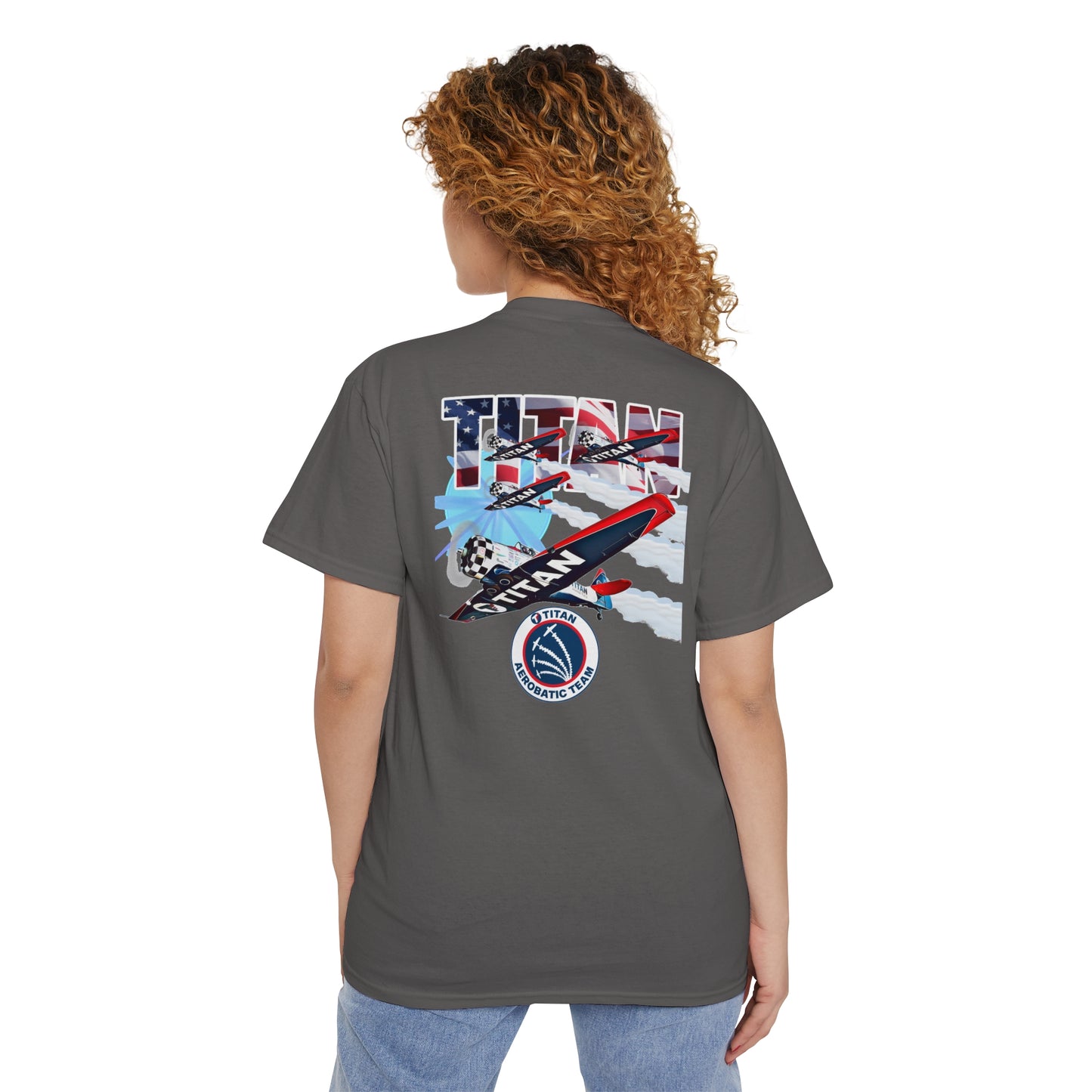 TITAN Aerobatic Team Pocket Tee Unisex Heavy Cotton Pocket Tee