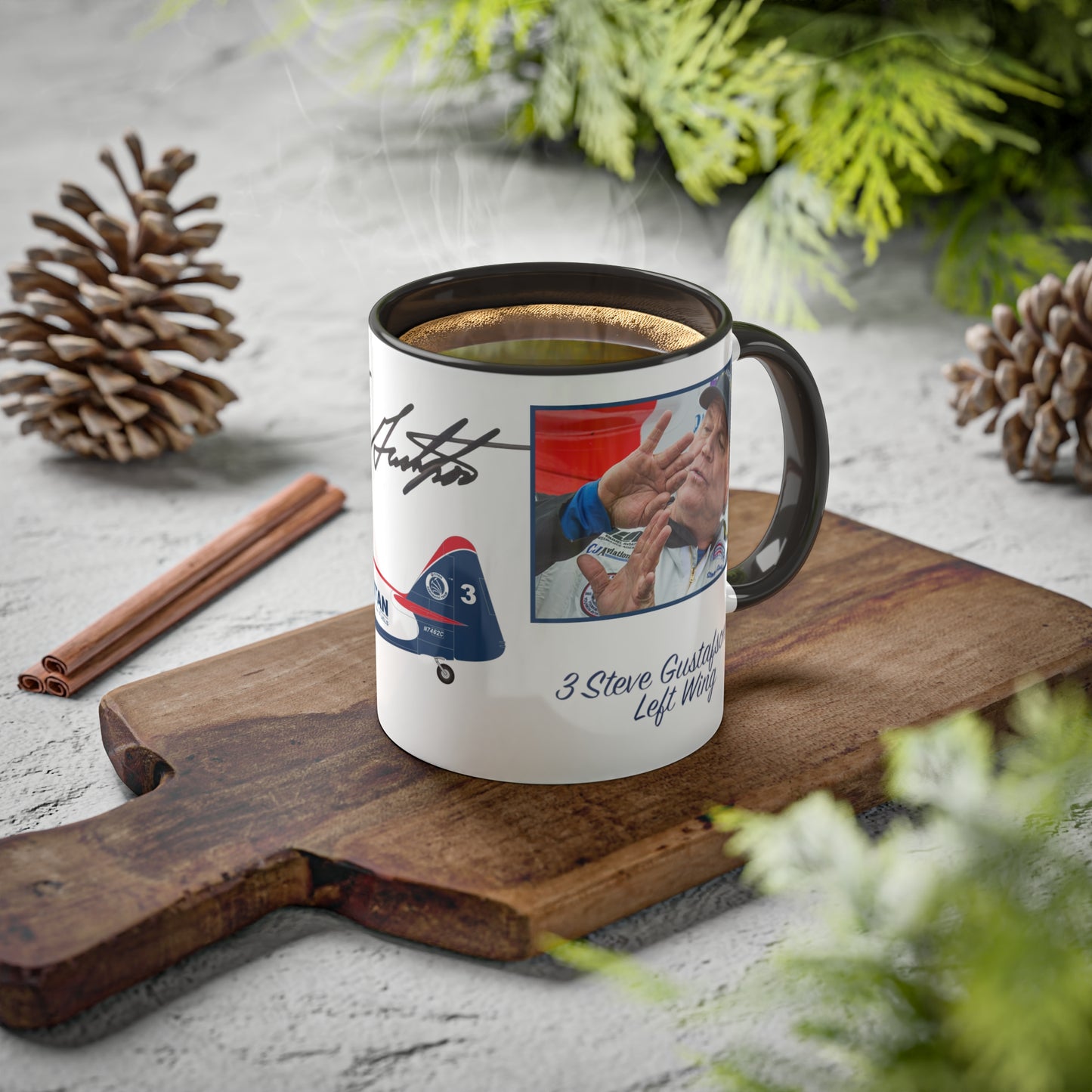 MUG SHOTS #3 - TITAN Aerobatic Team Signature Mug - Steve Gustafson, 11oz