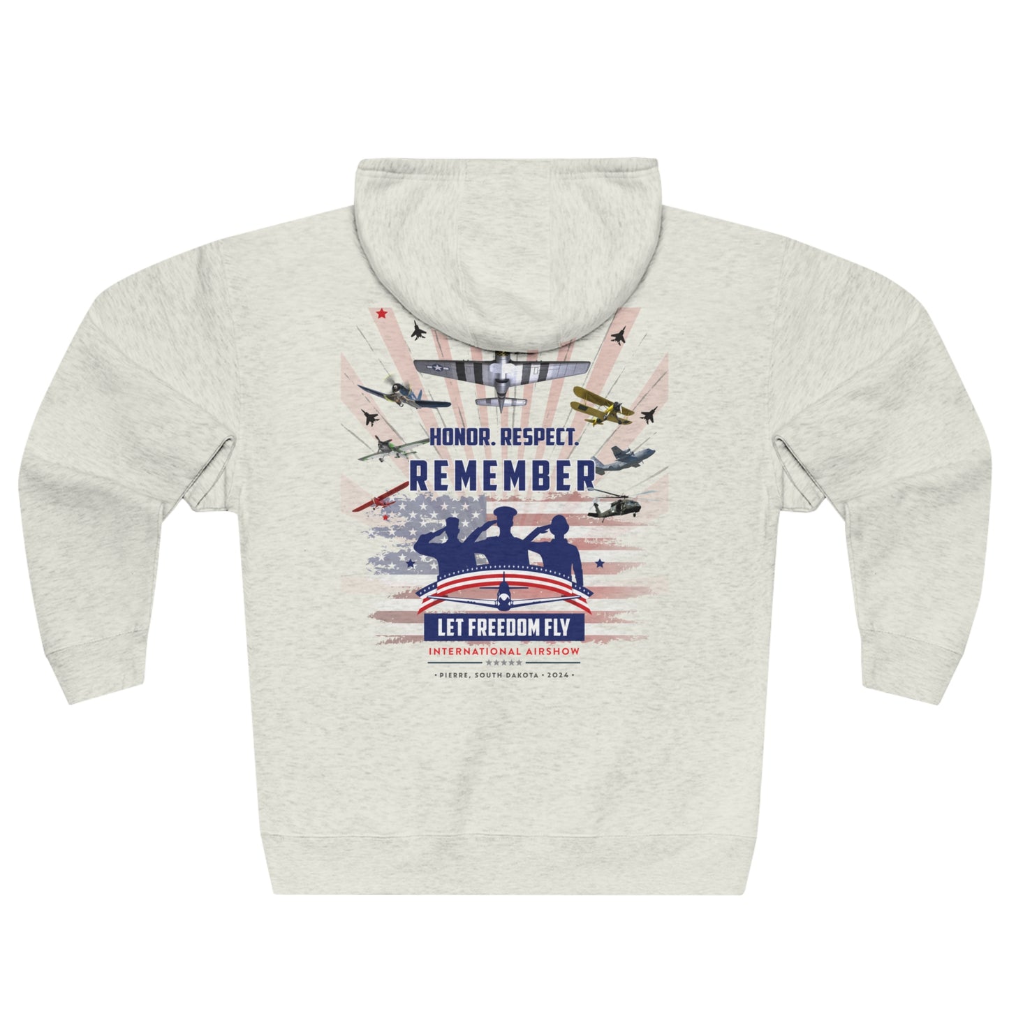 Let Freedom Fly International Airshow Unisex Zip Hoodie