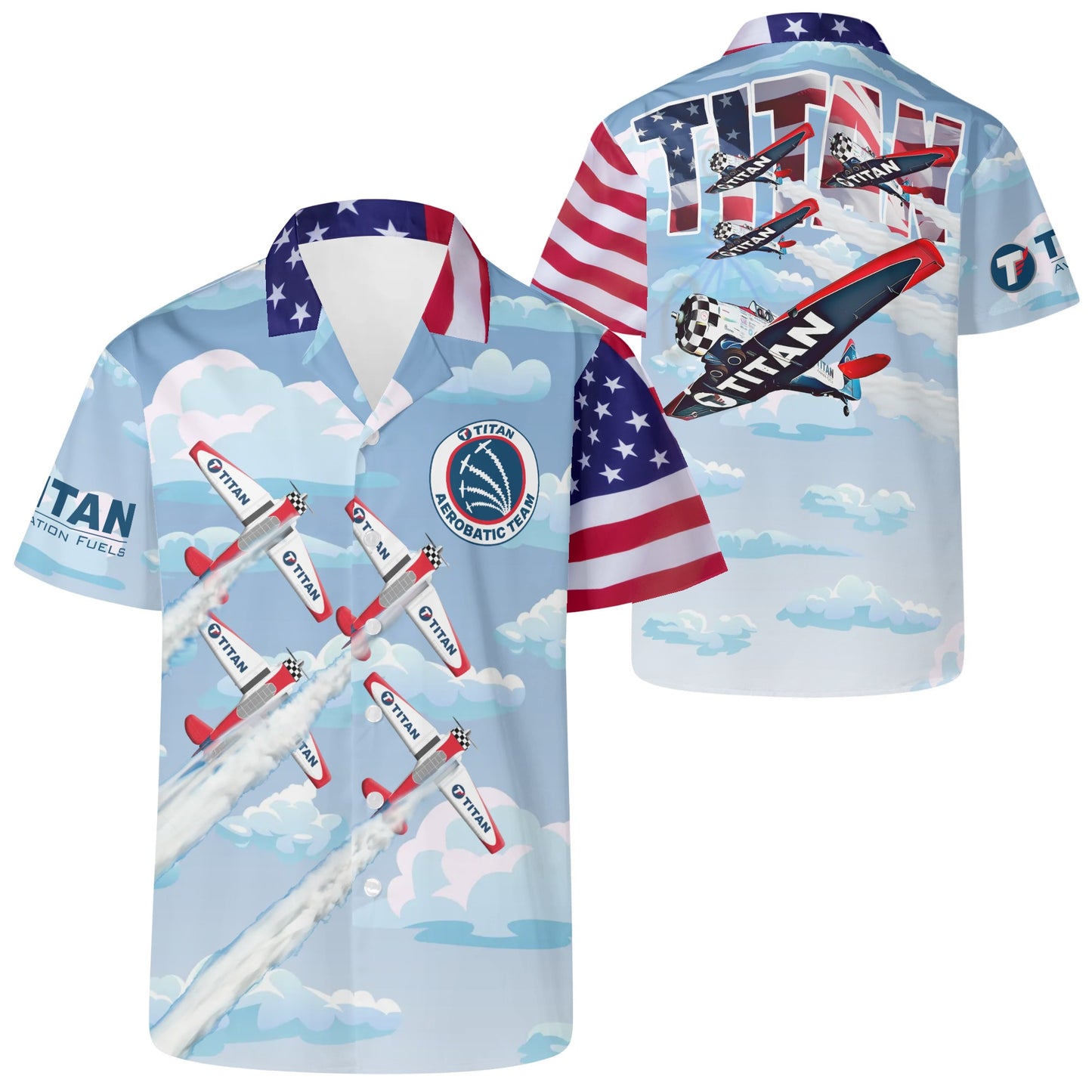 Mens All Over Print Casual Hawaiian Shirt