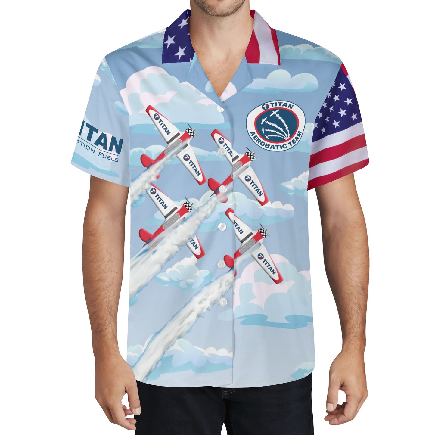 Mens All Over Print Casual Hawaiian Shirt