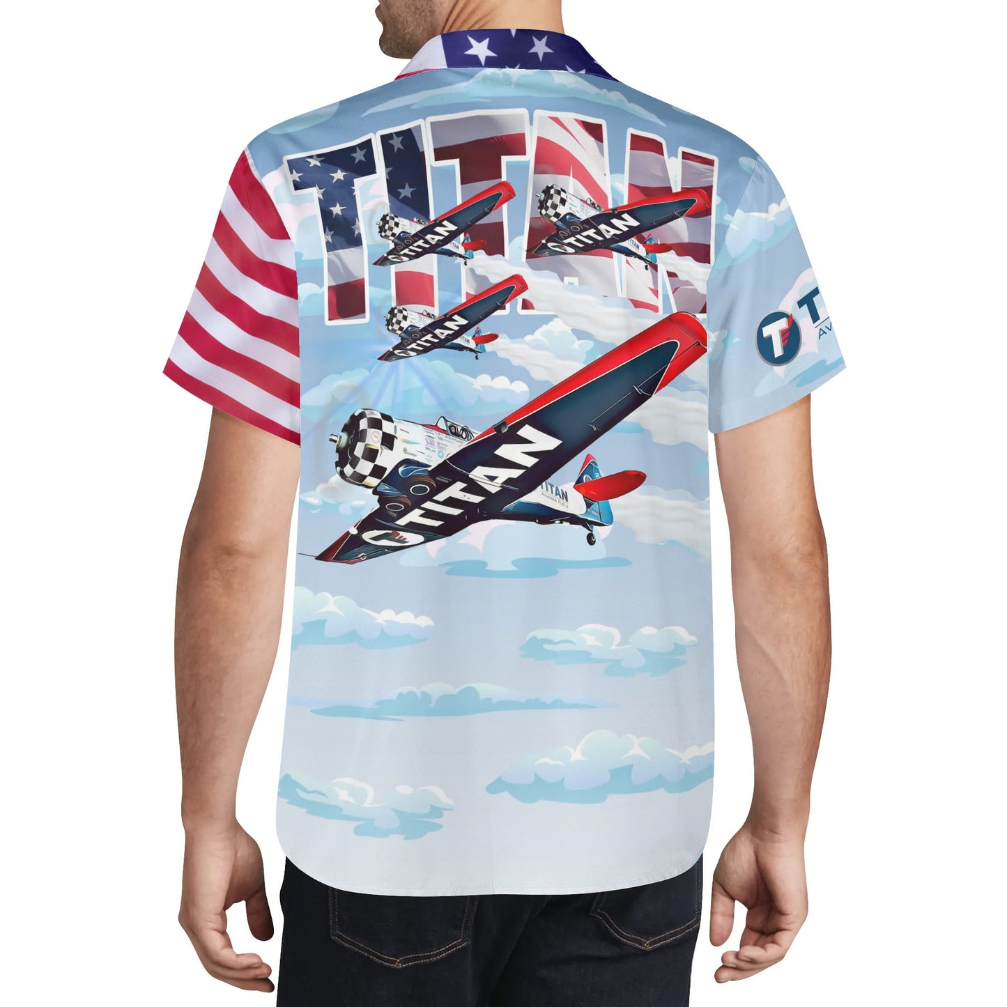 Mens All Over Print Casual Hawaiian Shirt