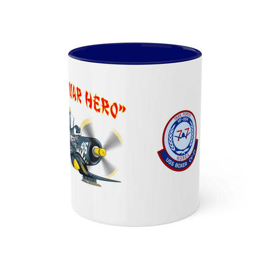 Korean War Hero F4U Corsair Colorful Mugs, 11oz