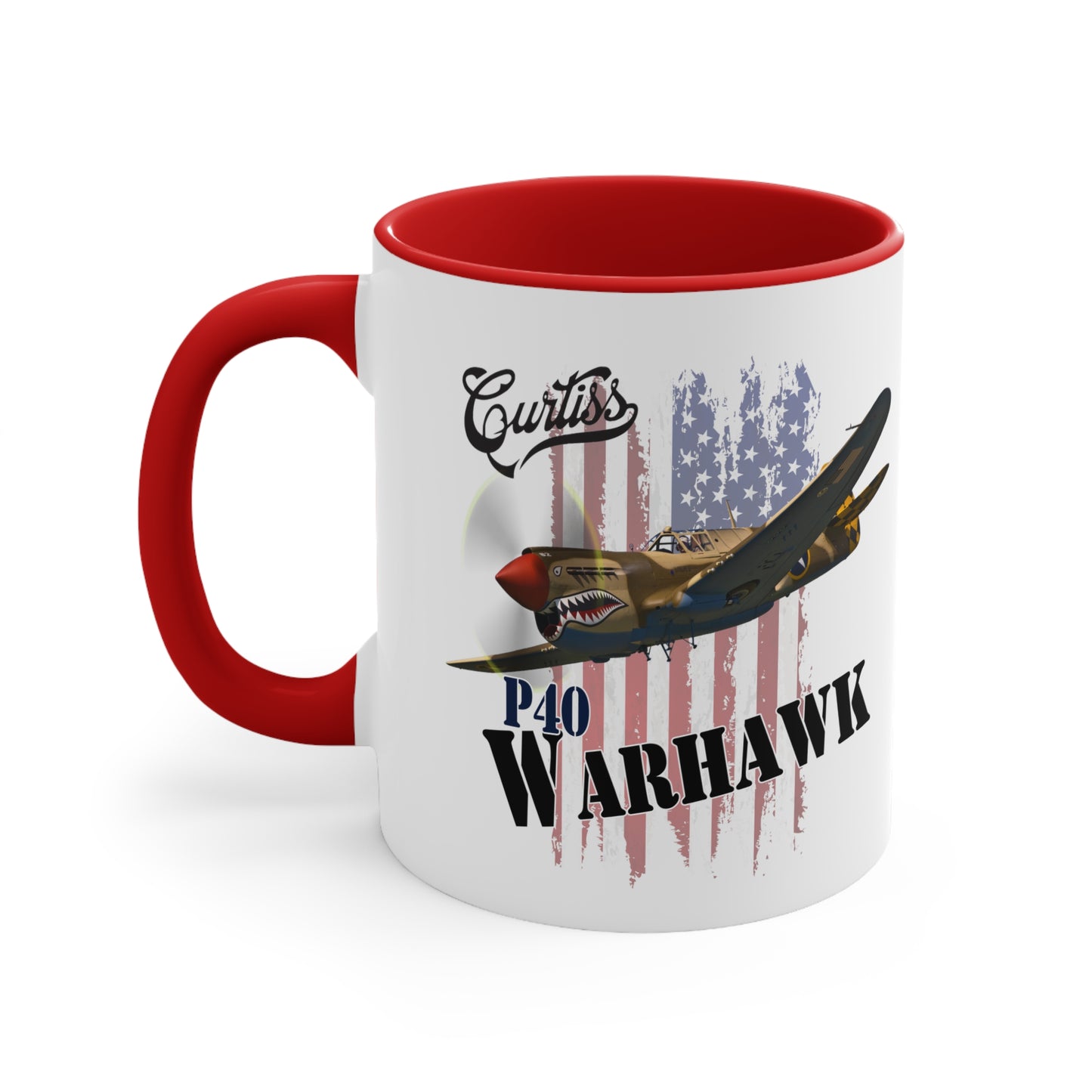 American Warbirds P40 Warhawk Accent Coffee Mug, 11oz