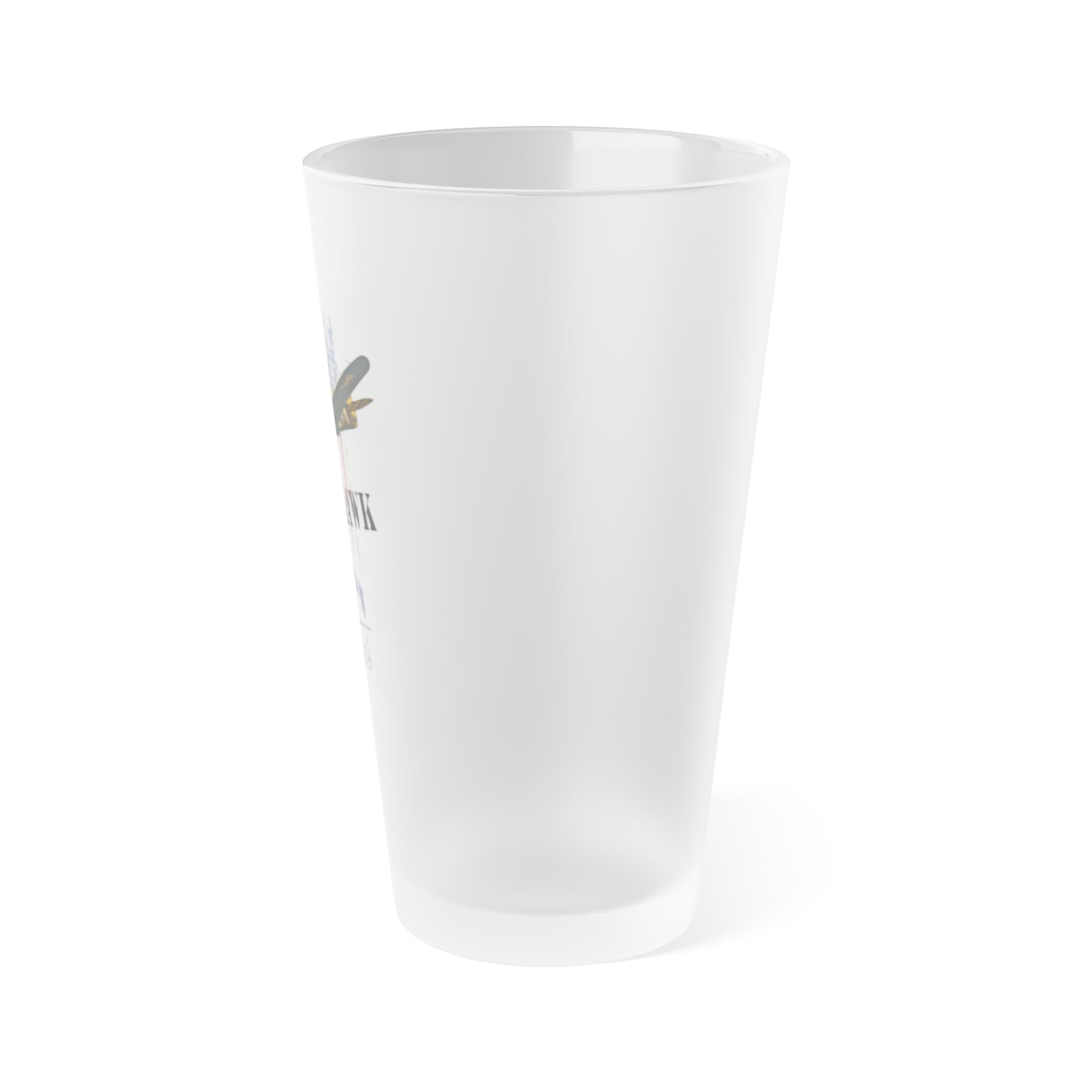 American Warbirds P-40 Warhawk Frosted Pint Glass, 16oz