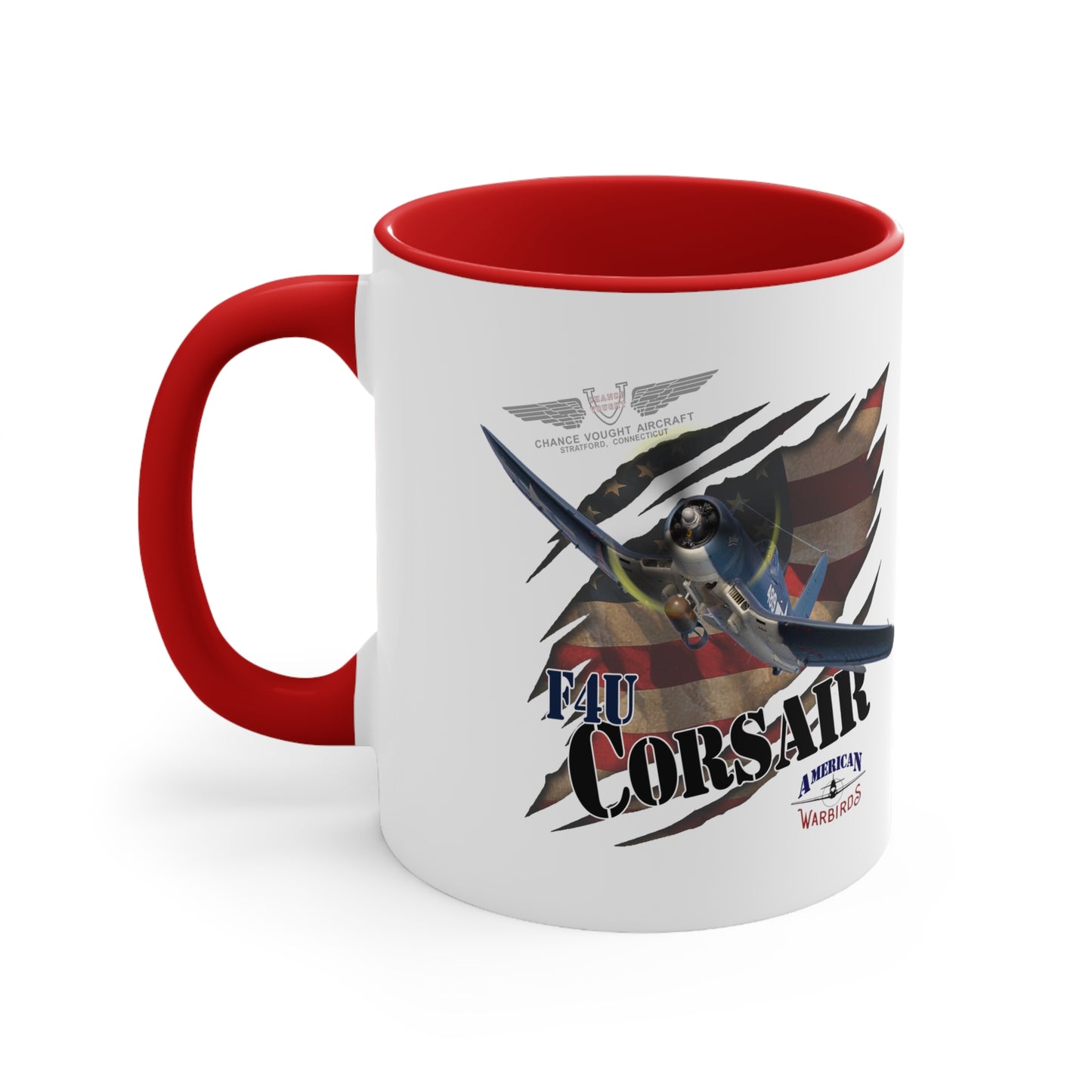 American Warbirds F4U Corsair Accent Coffee Mug, 11oz