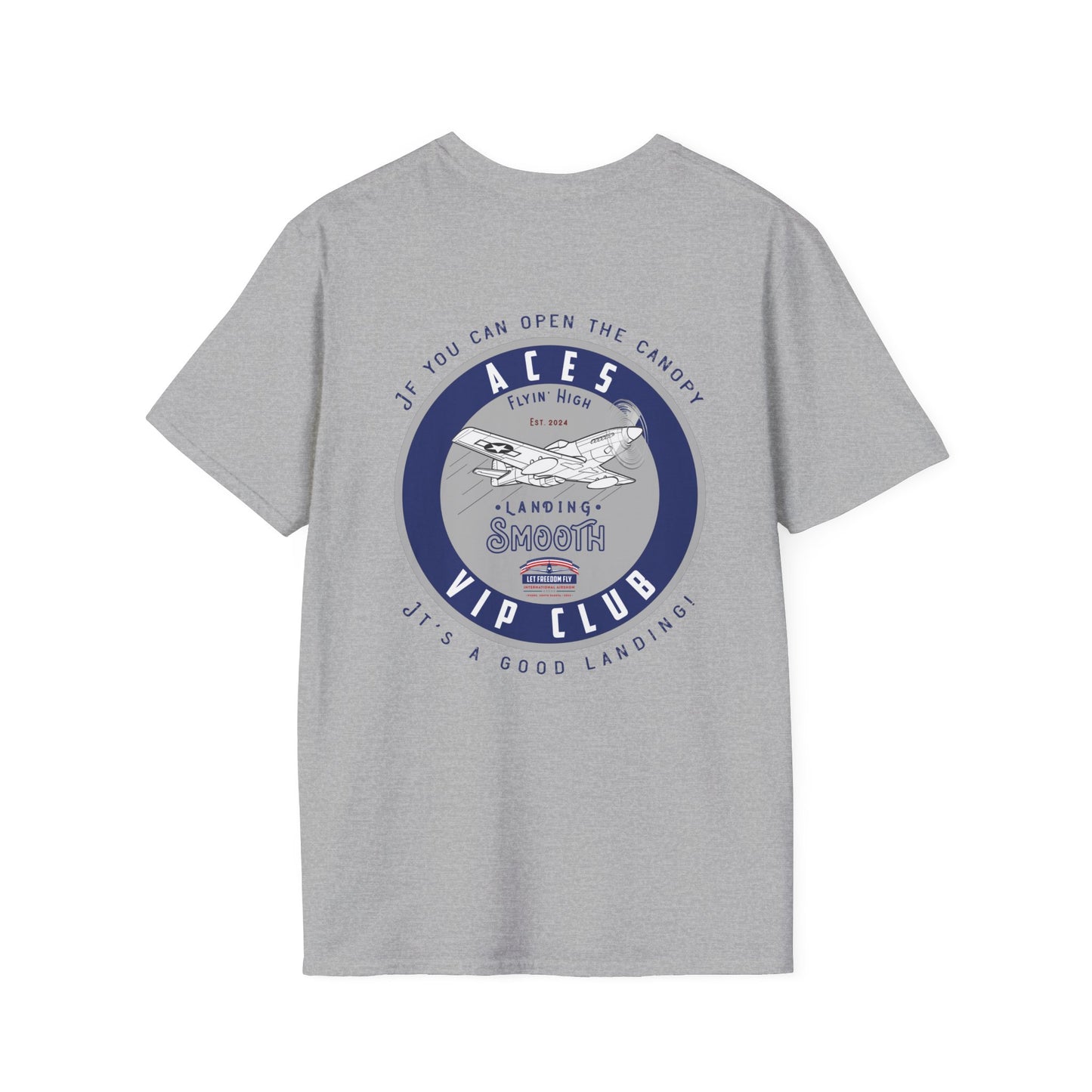 Let Freedom Fly ACES CLUB T-Shirt Unisex Softstyle T-Shirt