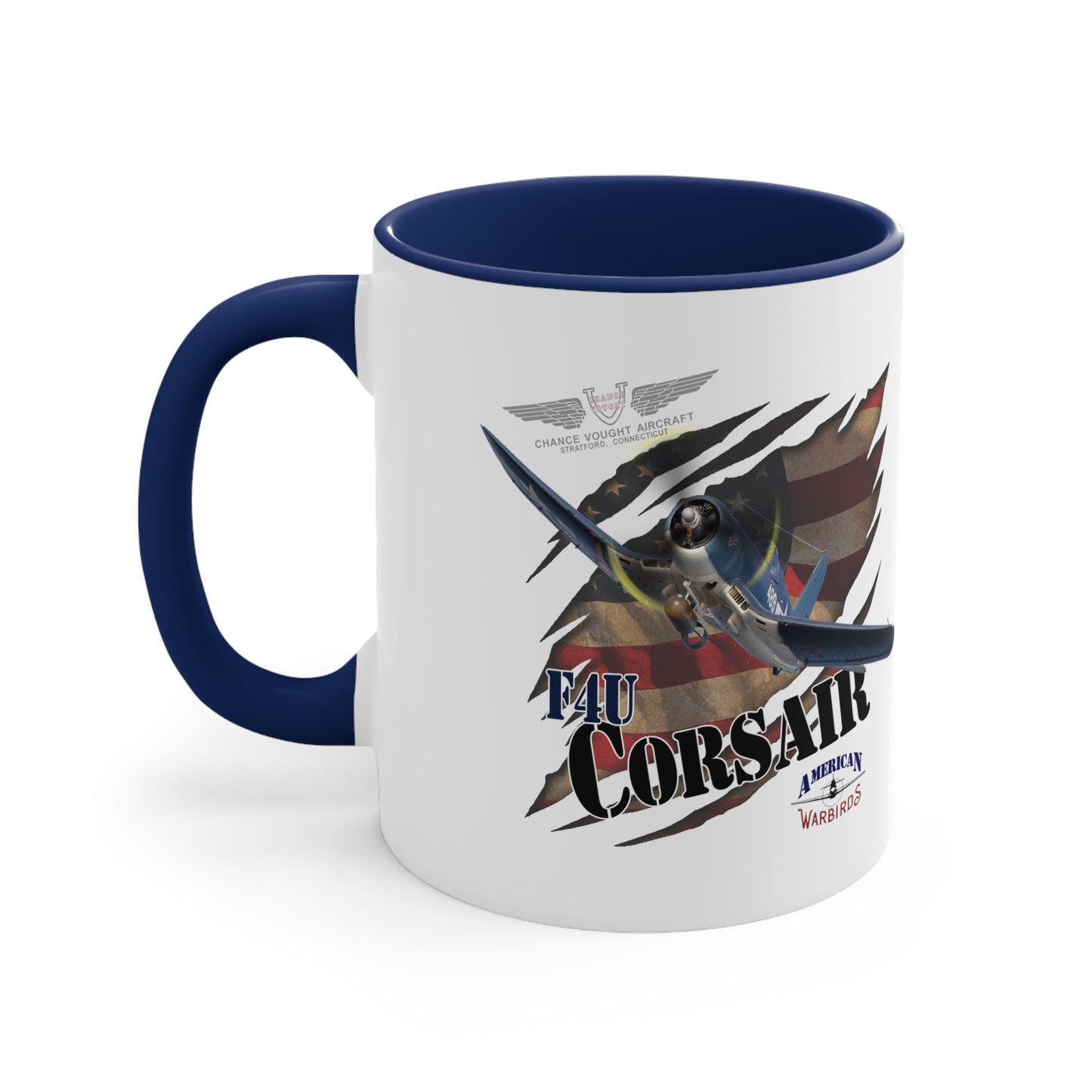 American Warbirds F4U Corsair Accent Coffee Mug, 11oz