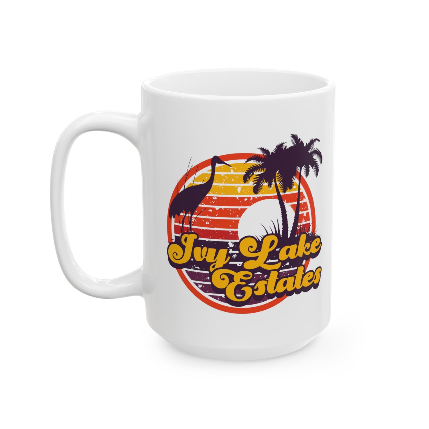 Ivy Lake Estates Retro Ceramic Mug, (15oz)
