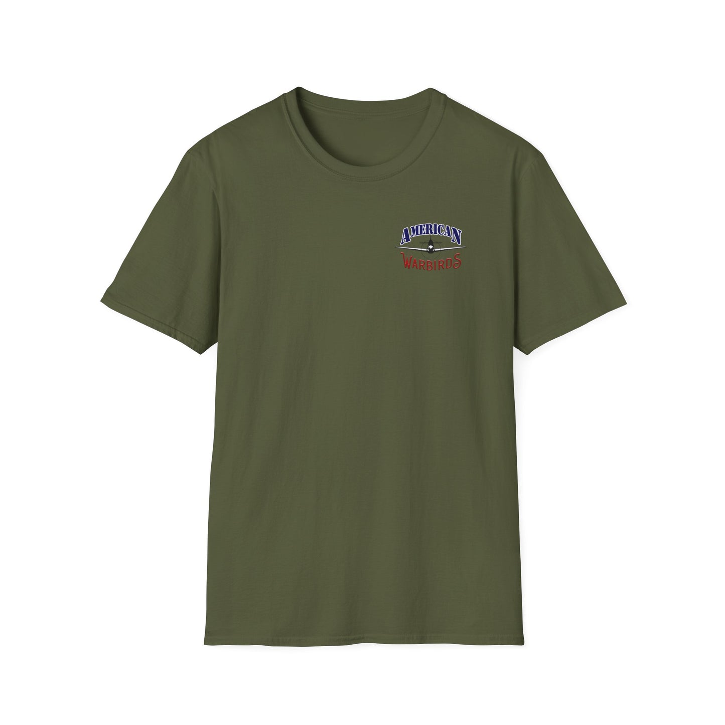American Warbirds P-40 Warhawk Version 2 T-Shirt Unisex Softstyle T-Shirt