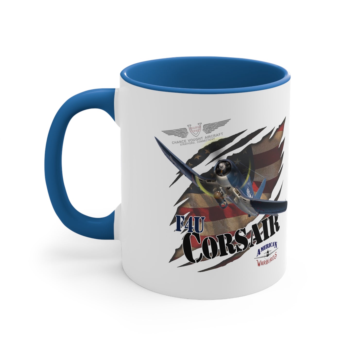 American Warbirds F4U Corsair Accent Coffee Mug, 11oz
