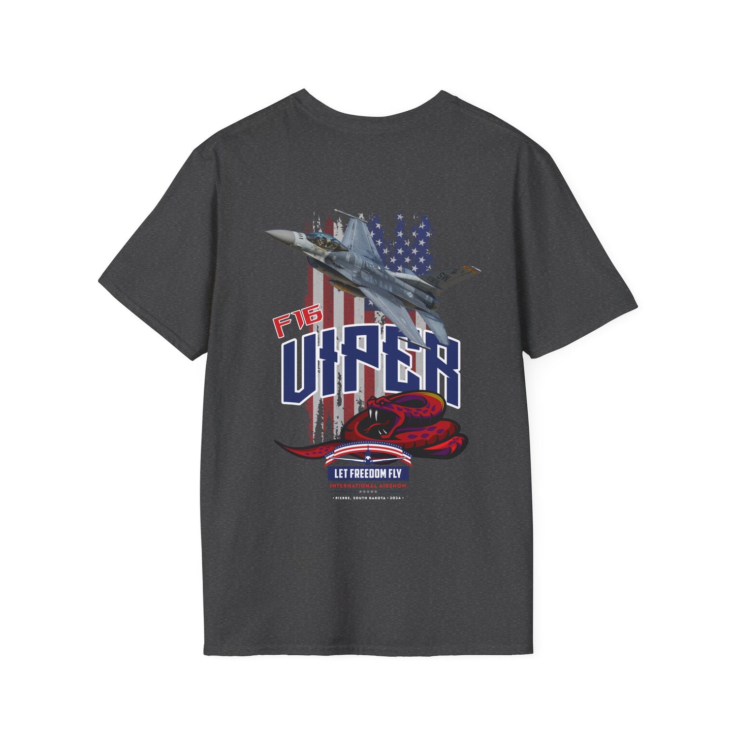 Let Freedom Fly F16 Viper T-Shirt Unisex Softstyle T-Shirt